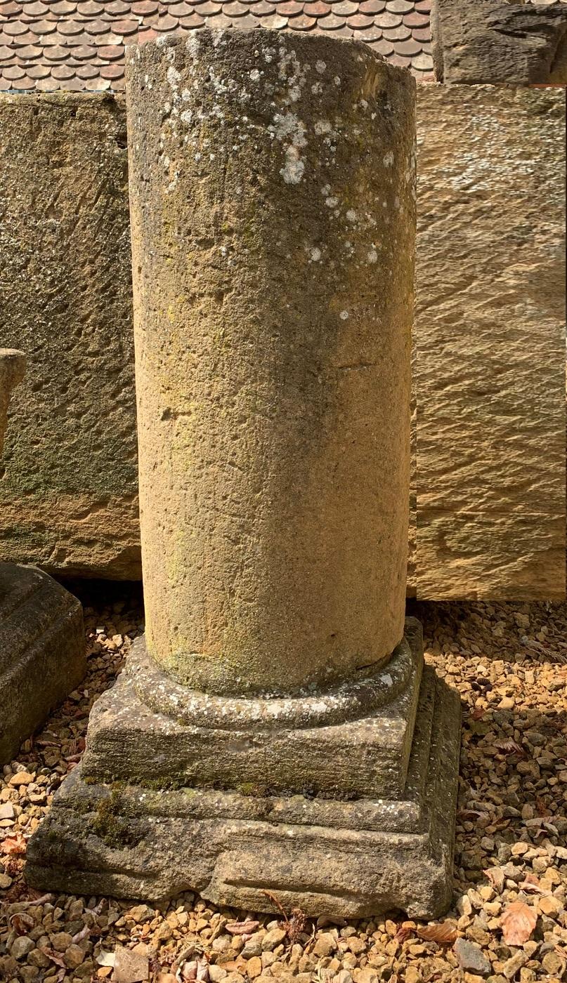 18th Century Architectural Fragment Stone Colomn Pedestal
