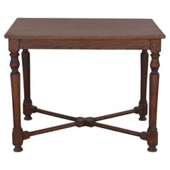 Antique Architectural French Oak Center or Game Table
