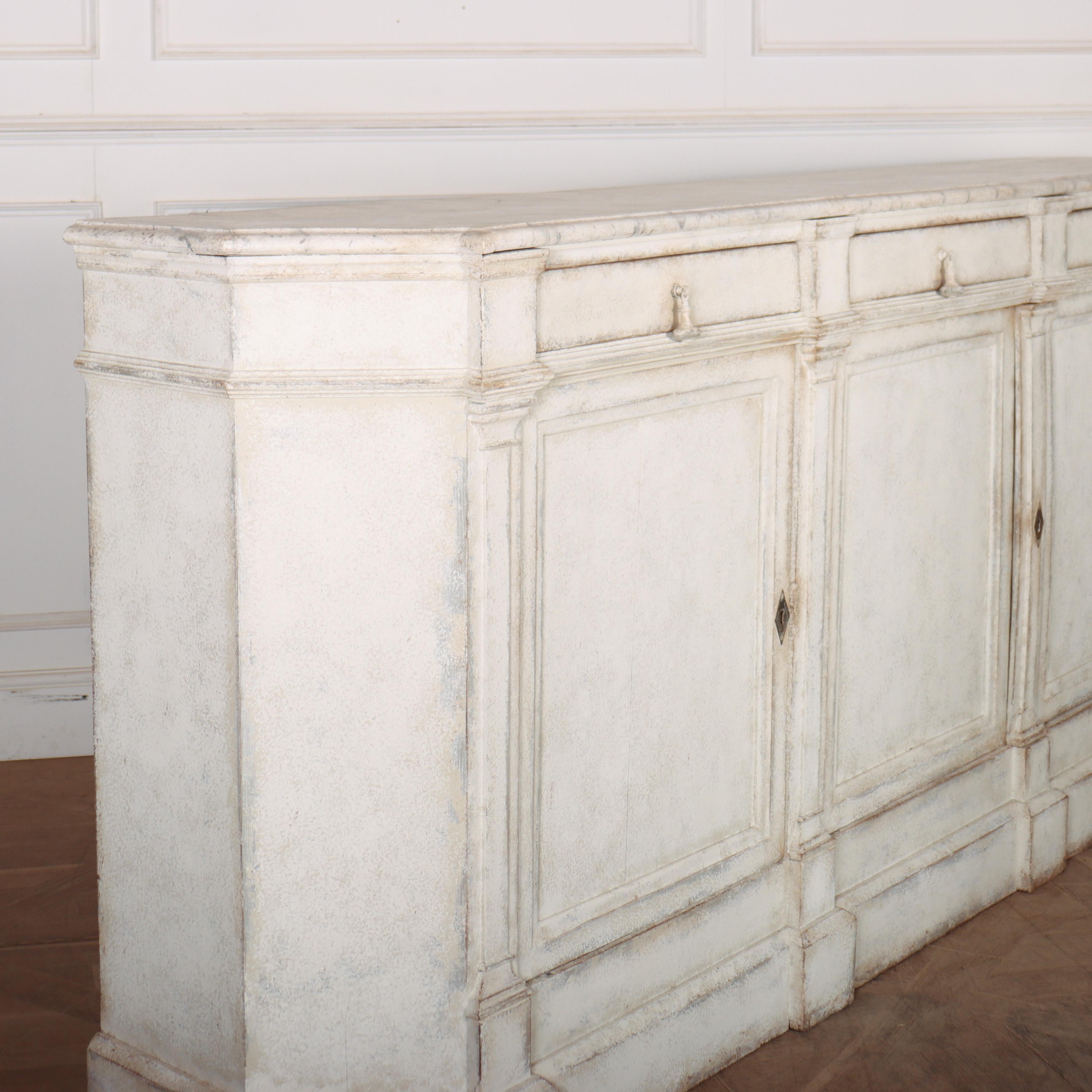 Architectural French Painted Sideboard For Sale 5