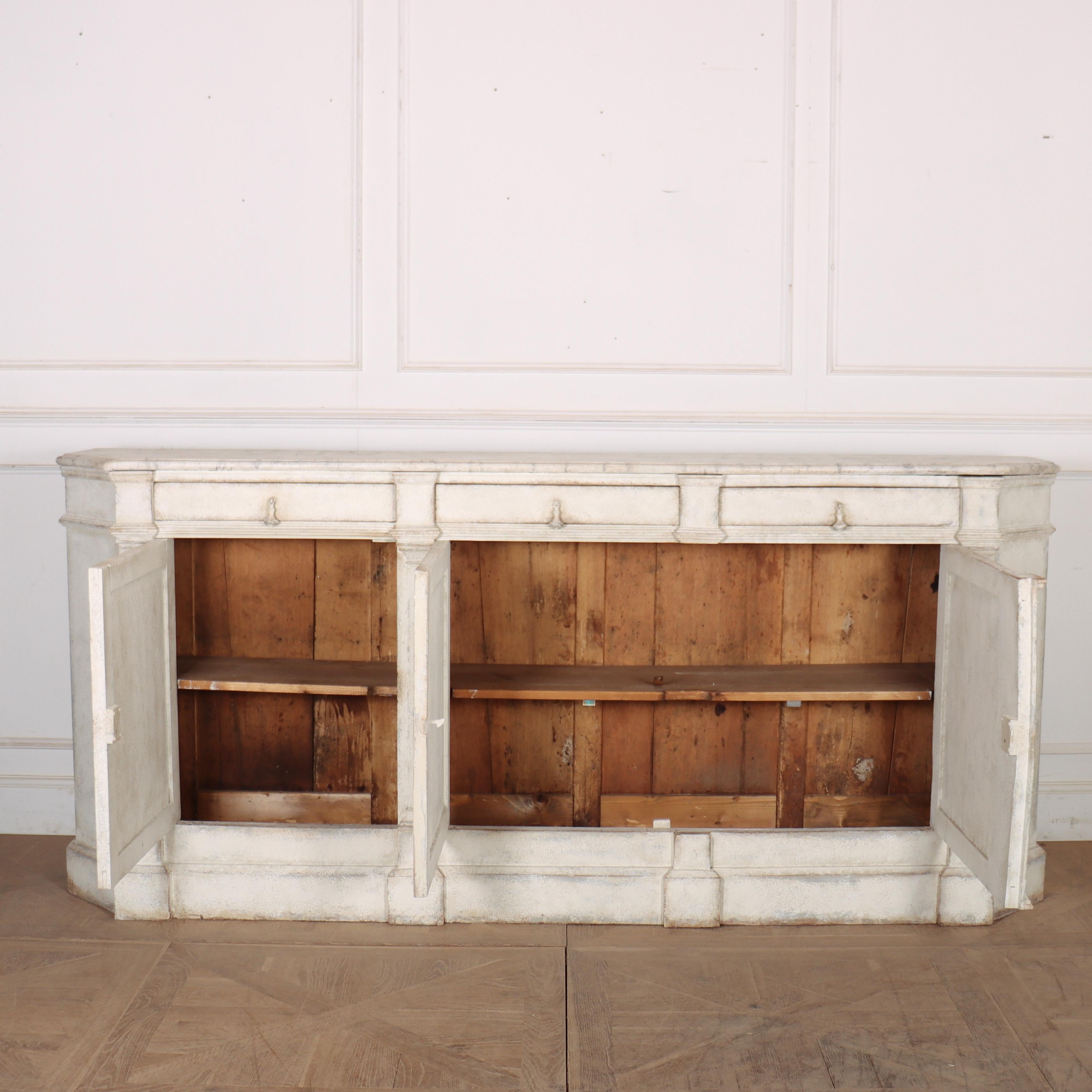Architectural French Painted Sideboard For Sale 4