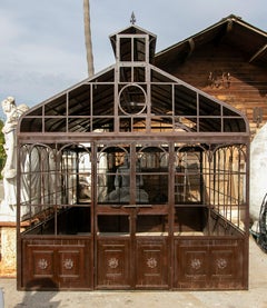 Architectural Garden Structure Large Victorian Wrought Iron Greenhouse