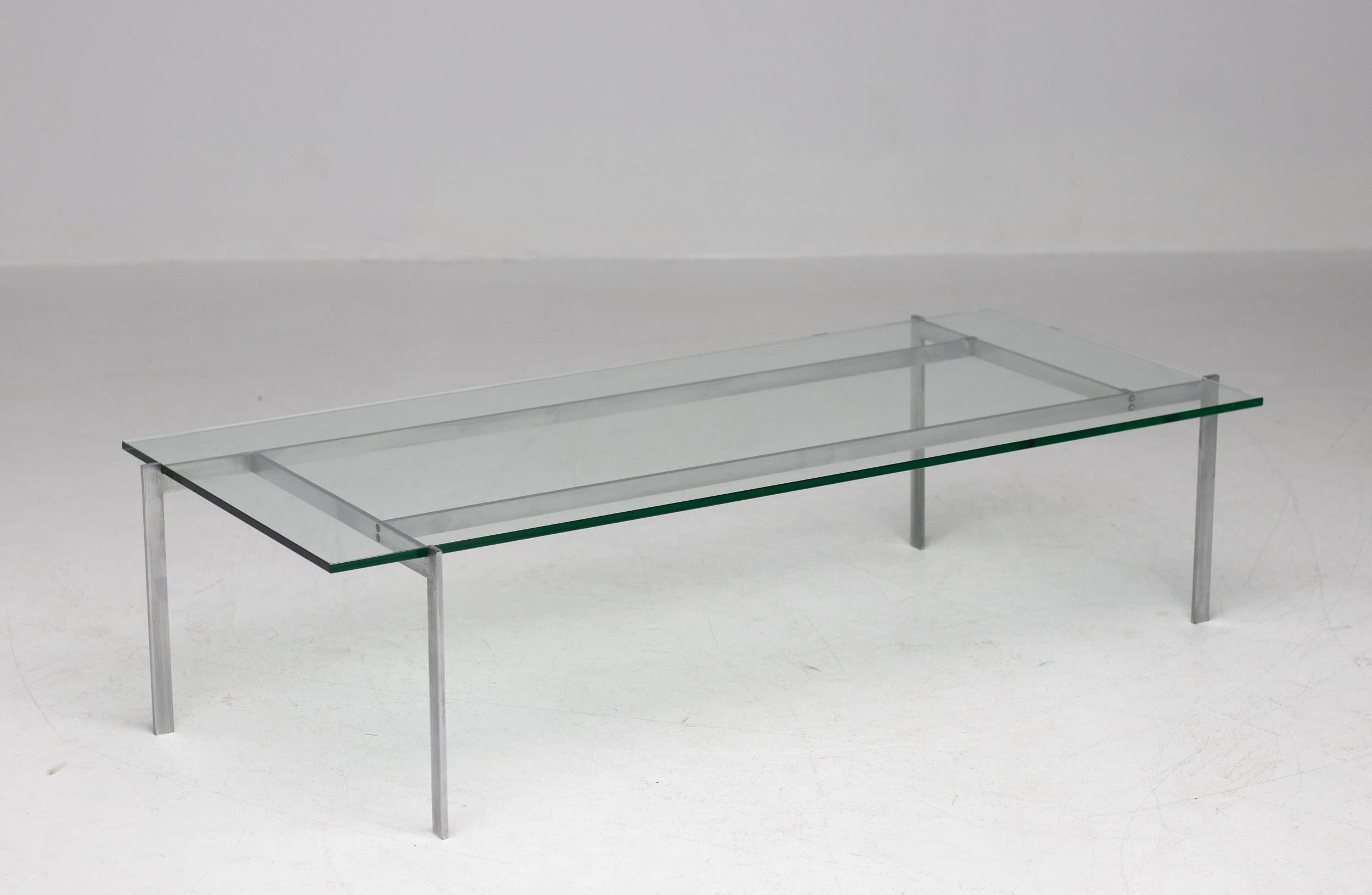 Mid-20th Century Architectural Glass Coffee Table 
