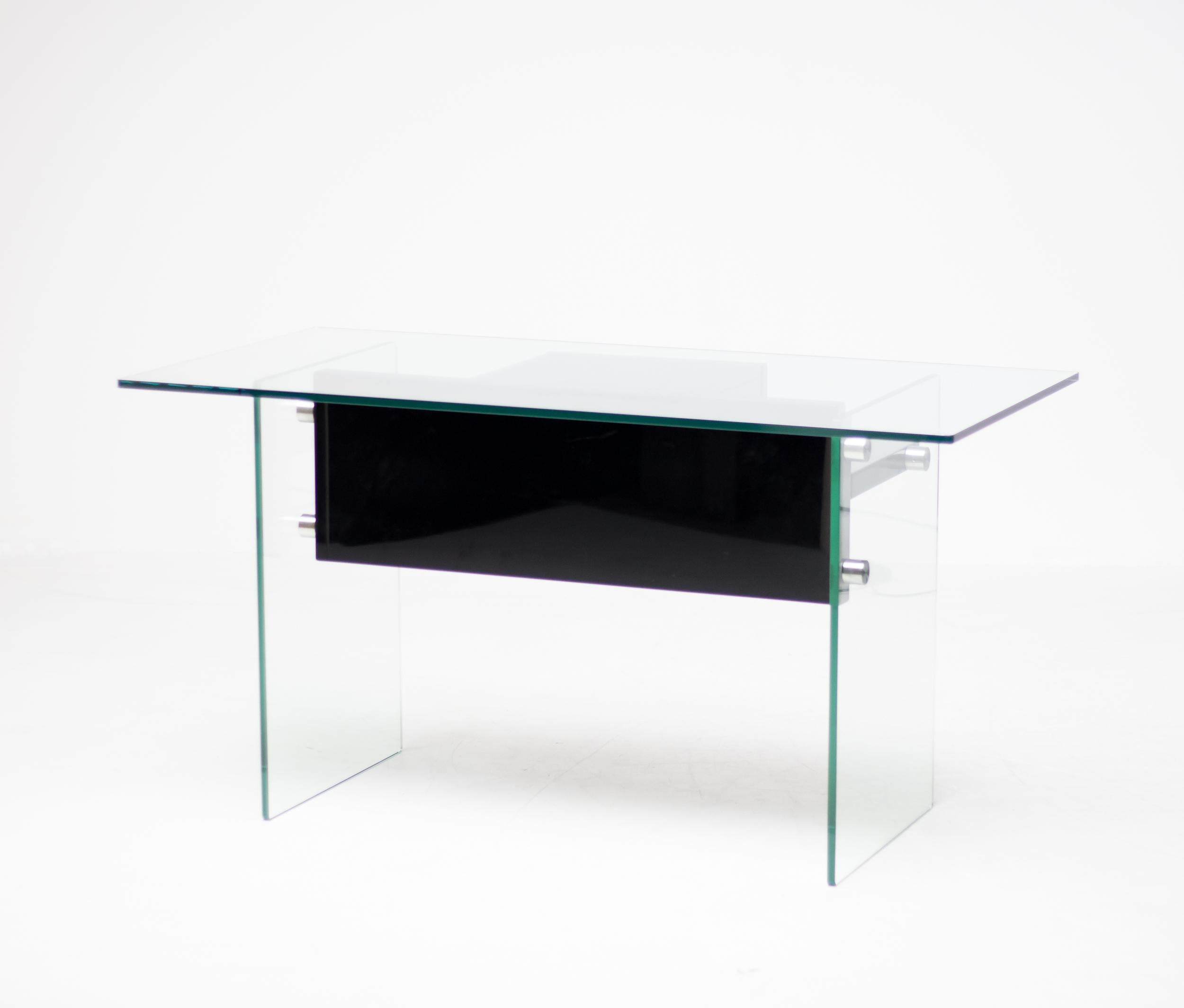 Lacquered Architectural Glass Desk