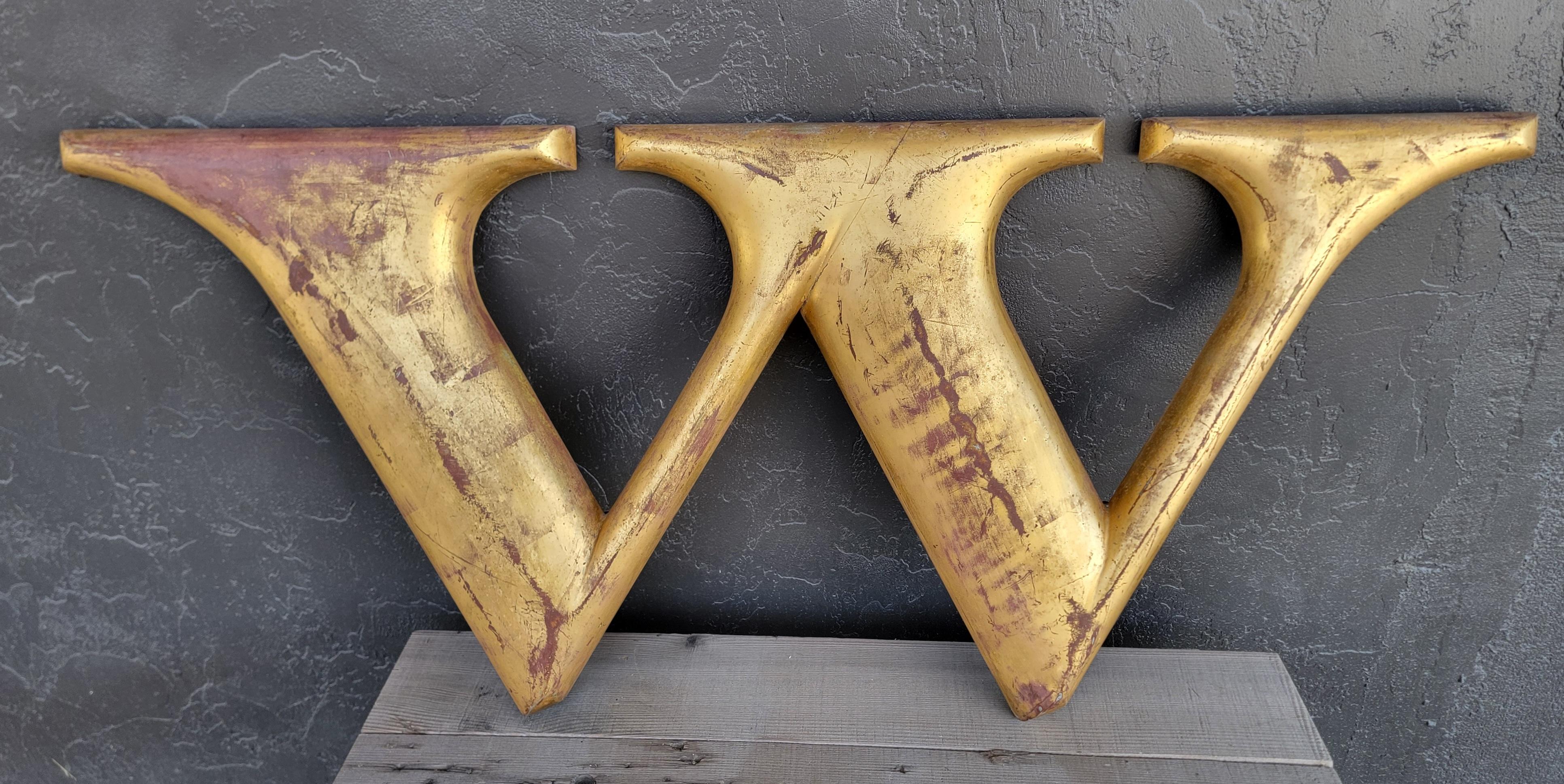 Architectural Gold Leaf Sign Letter 