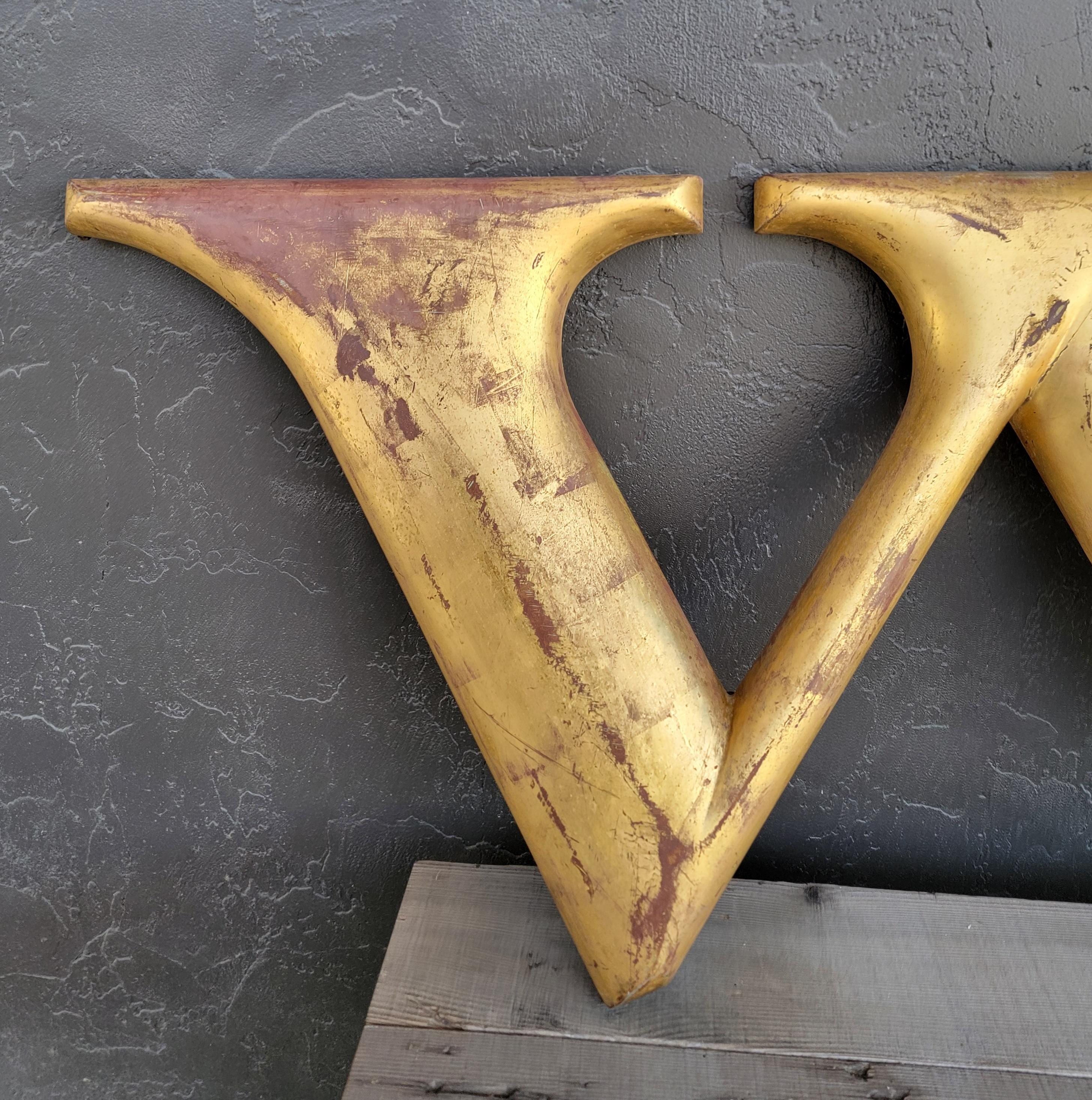 American Architectural Gold Leaf Sign Letter 