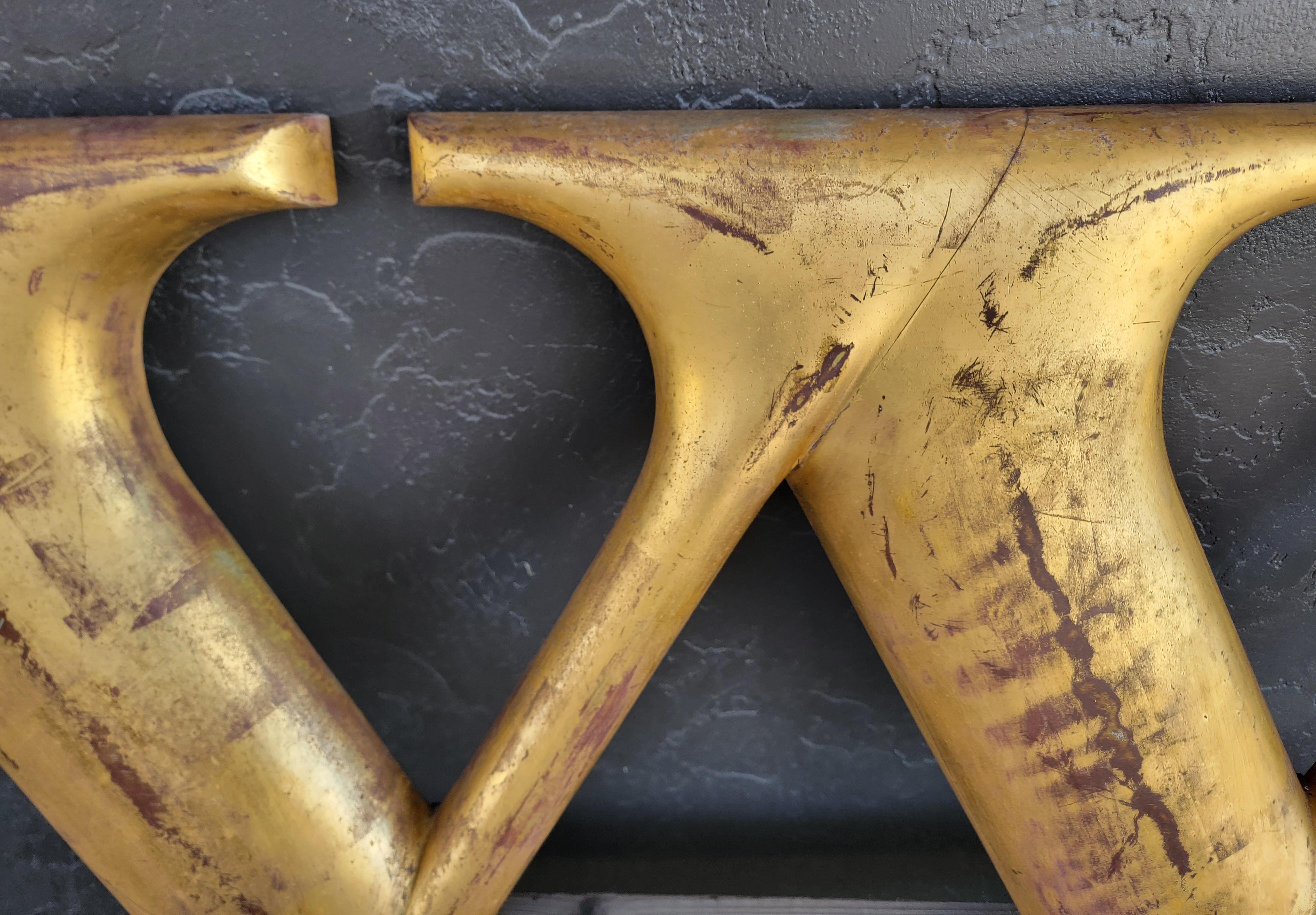 Architectural Gold Leaf Sign Letter 