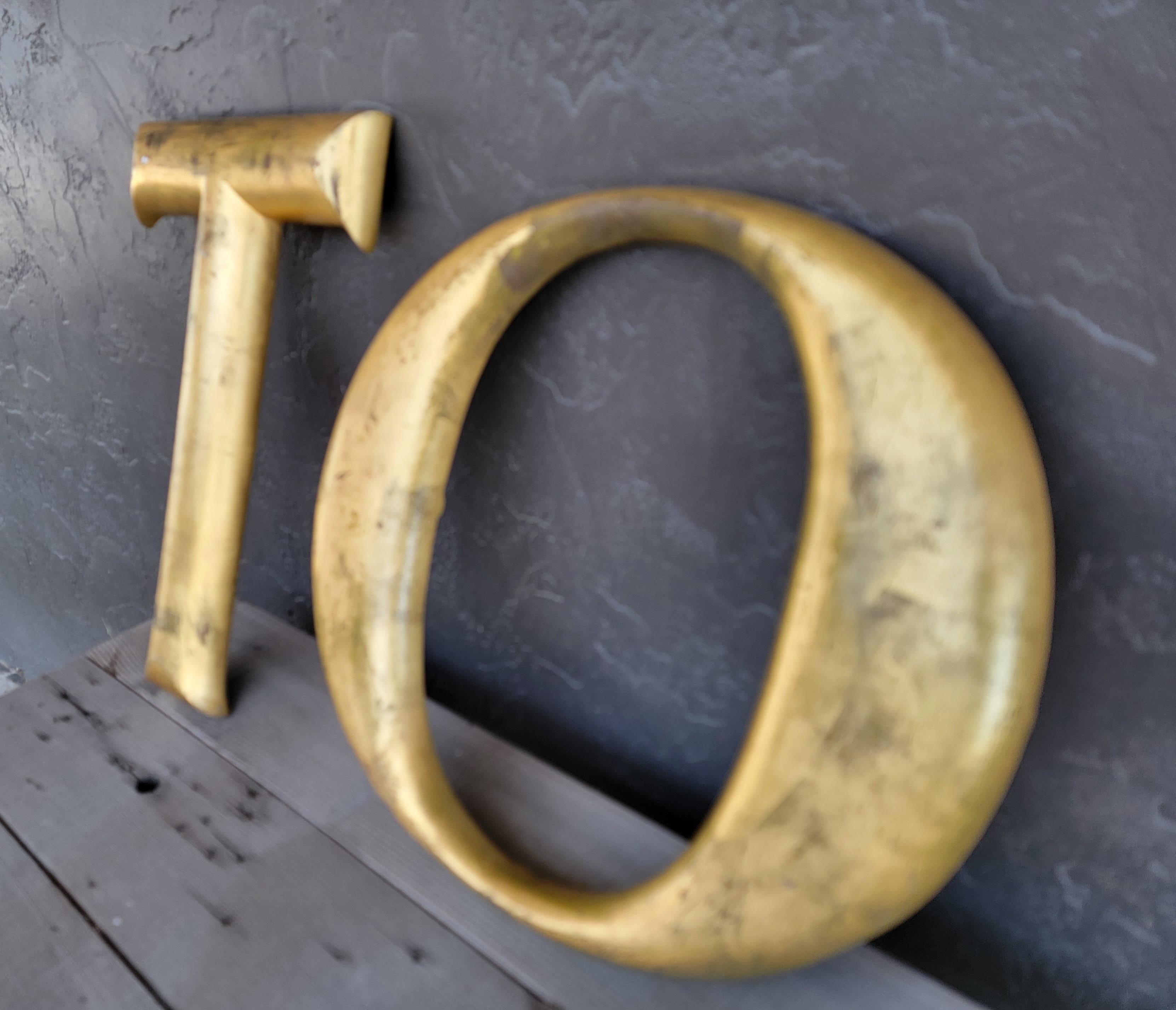 Architectural Gold Leaf Sign Letters 