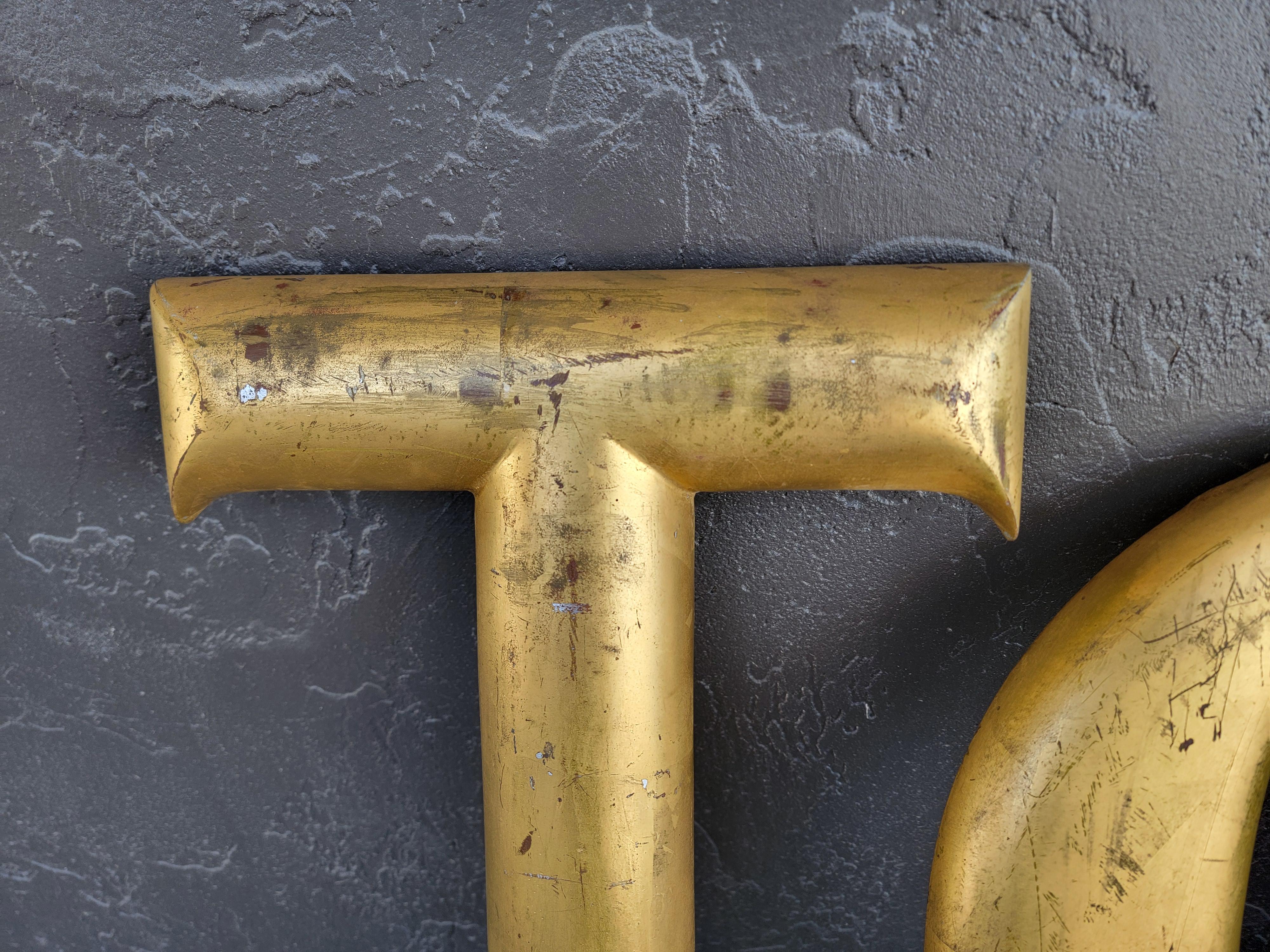 Architectural Gold Leaf Sign Letters 