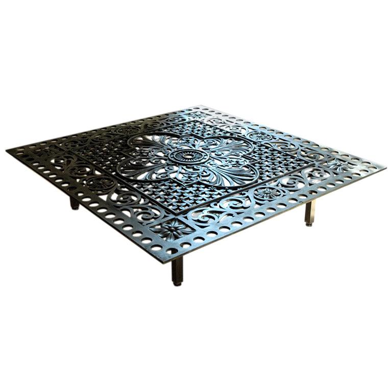 Architectural Grill Table For Sale