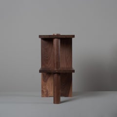Handcrafted Architectural Walnut Nightstand - Side Table by SUM Furniture