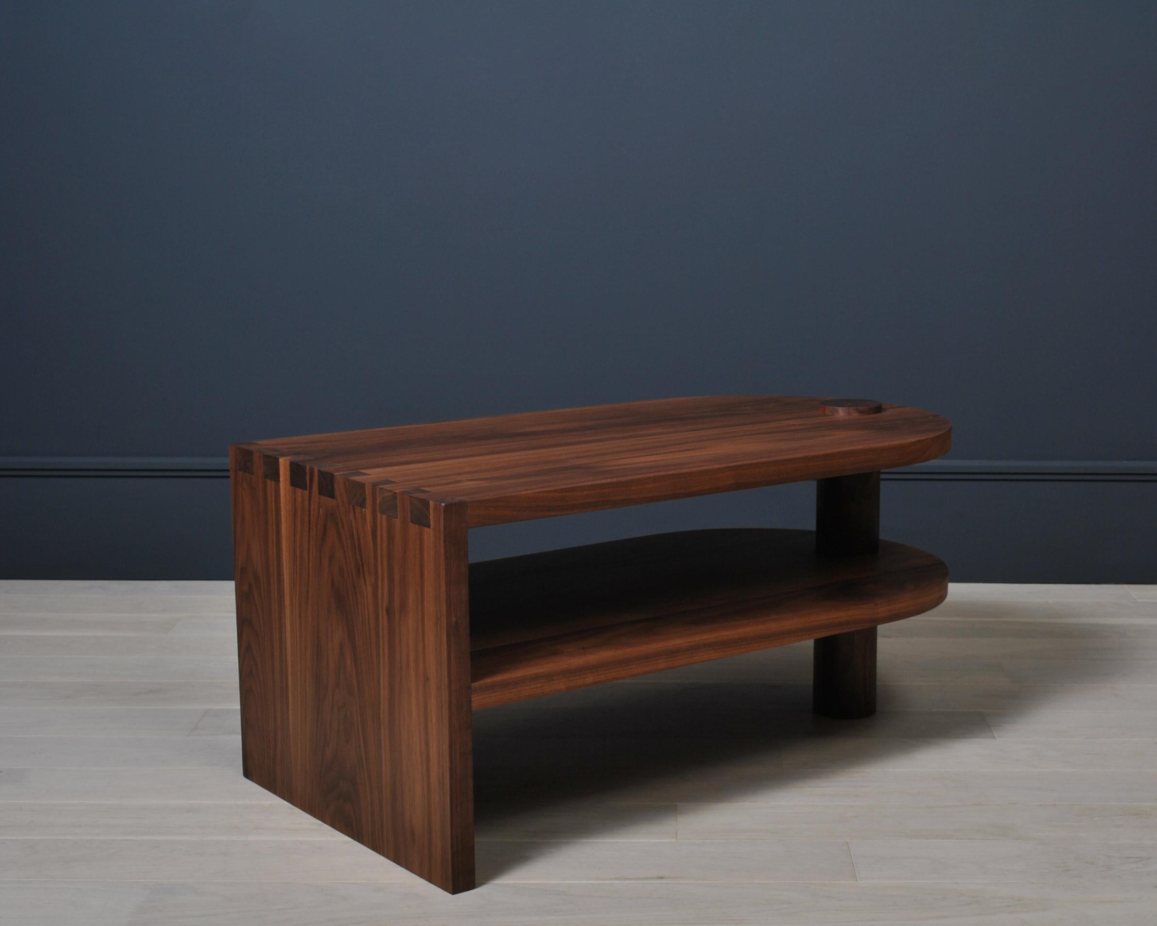 Architectural Handcrafted Walnut Coffee Table 5