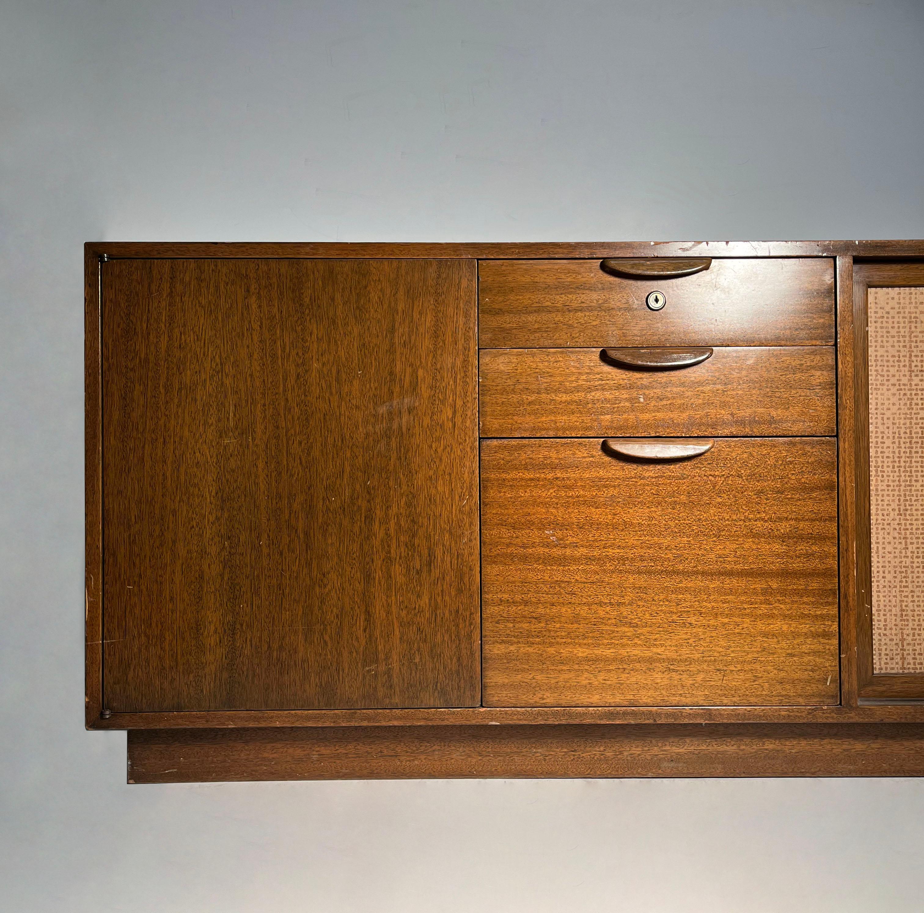 American Architectural Harvey Probber Sideboard Credenza Cabinet For Sale