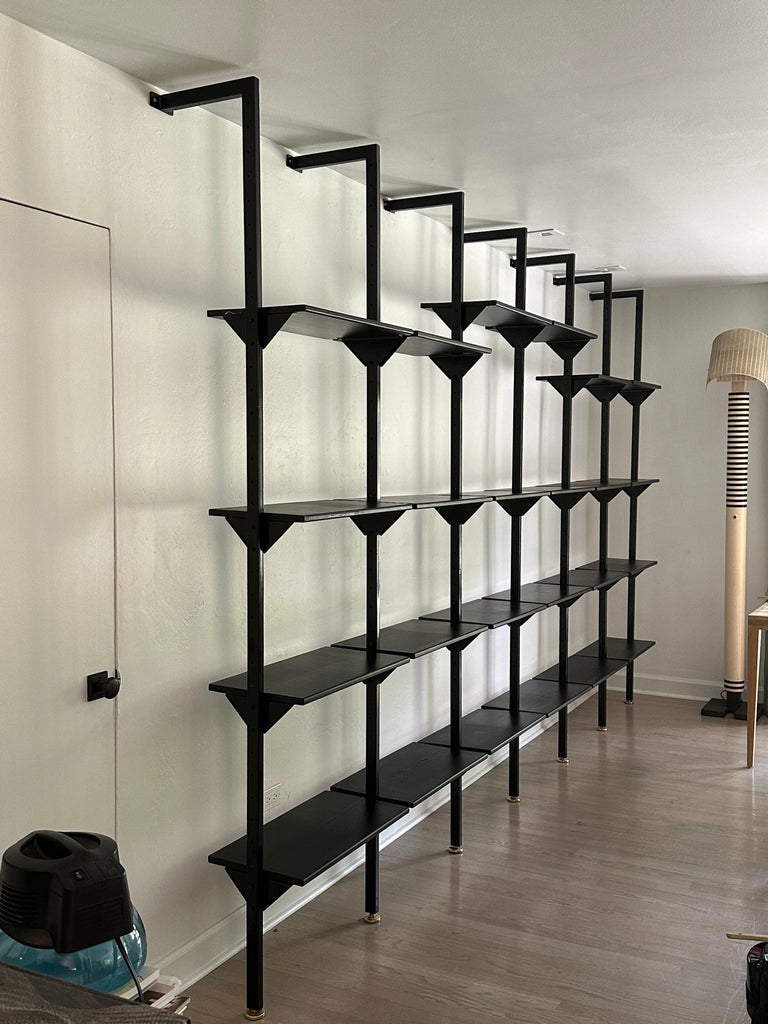 Architectural Italian Wall-Mounted Shelving System For Sale at 1stDibs
