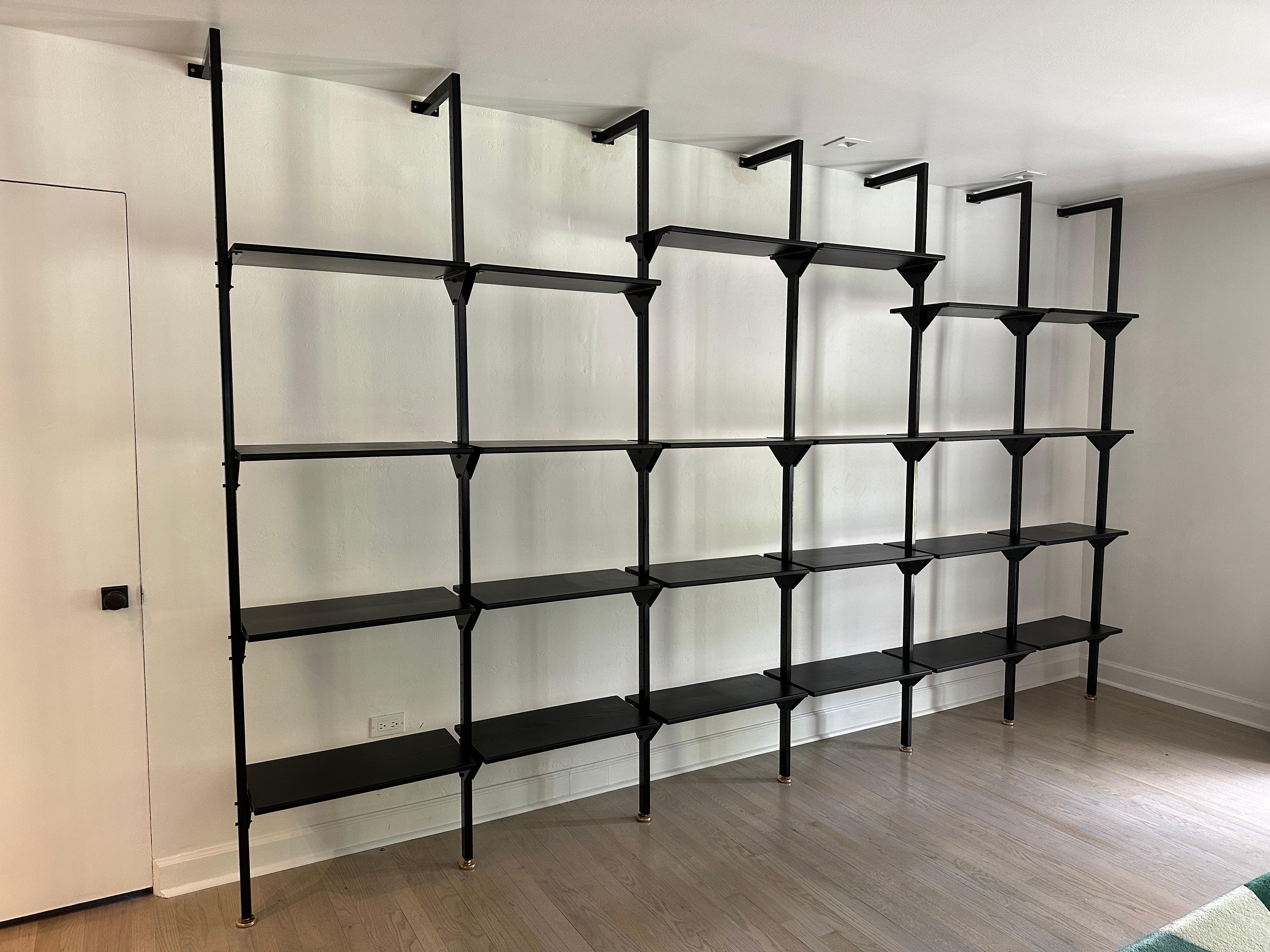Architectural Italian Wall-Mounted Shelving System For Sale 2