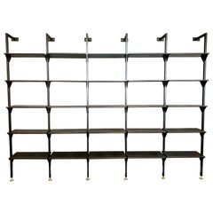 Architectural Italian Wall-Mounted Shelving System