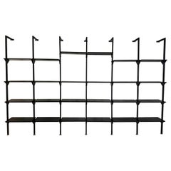 Architectural Italian Wall-Mounted Shelving System