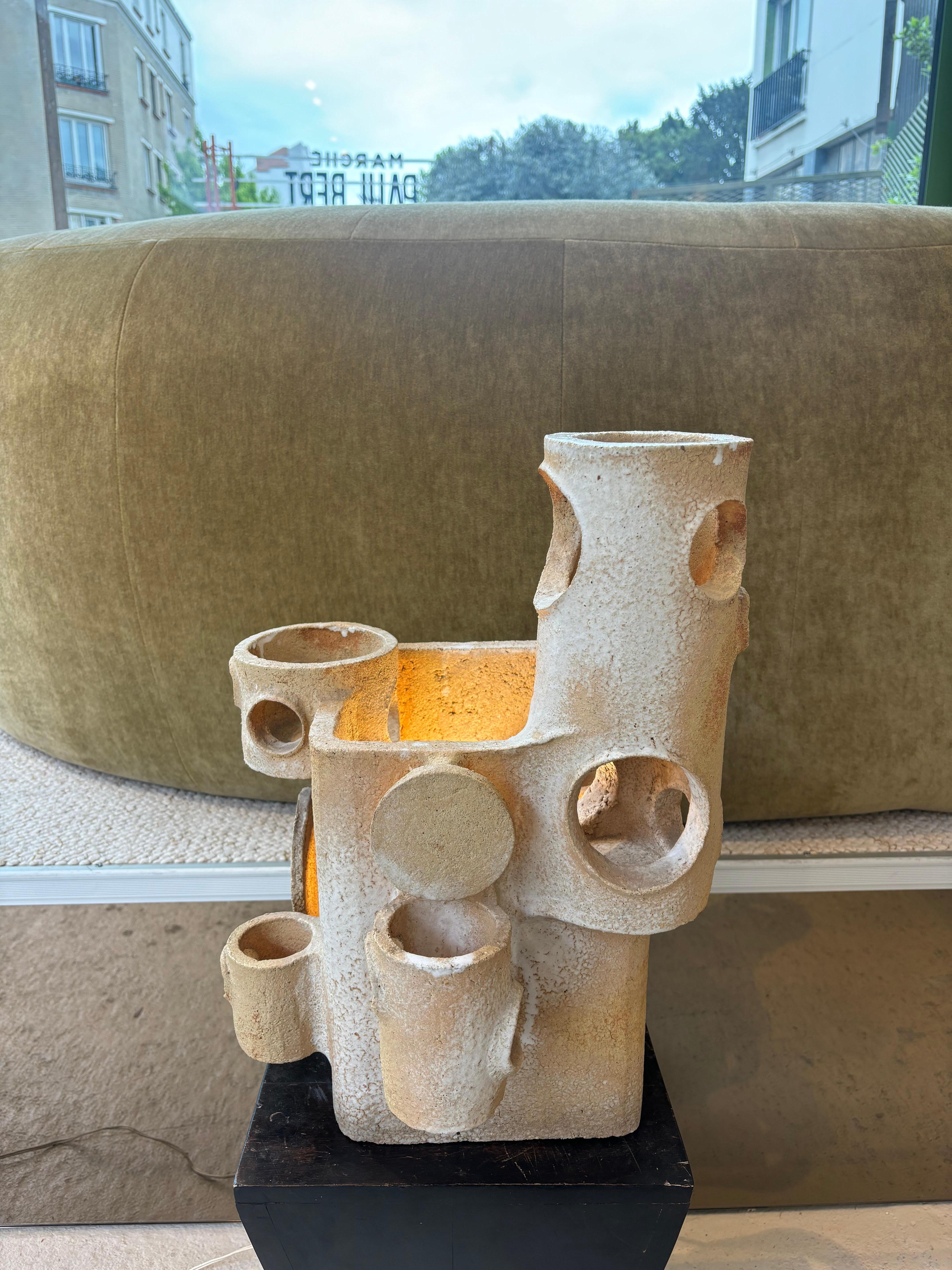 Mouvement esthétique Lampe architecturale de l'Atelier Palegre, pièce unique en vente