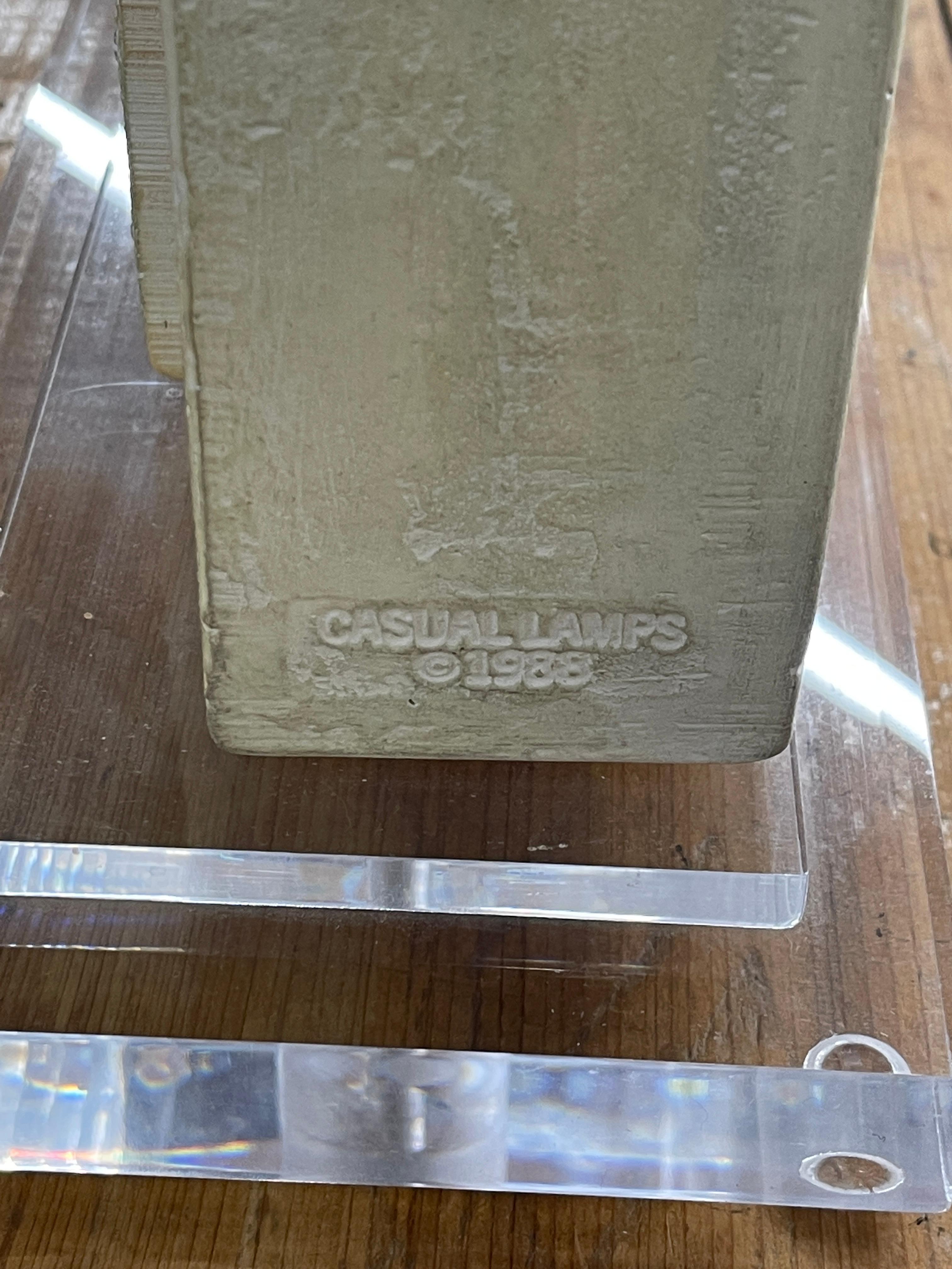 Architectural Lamp by Casual Lamps of California, 1988 In Good Condition For Sale In Palm Springs, CA