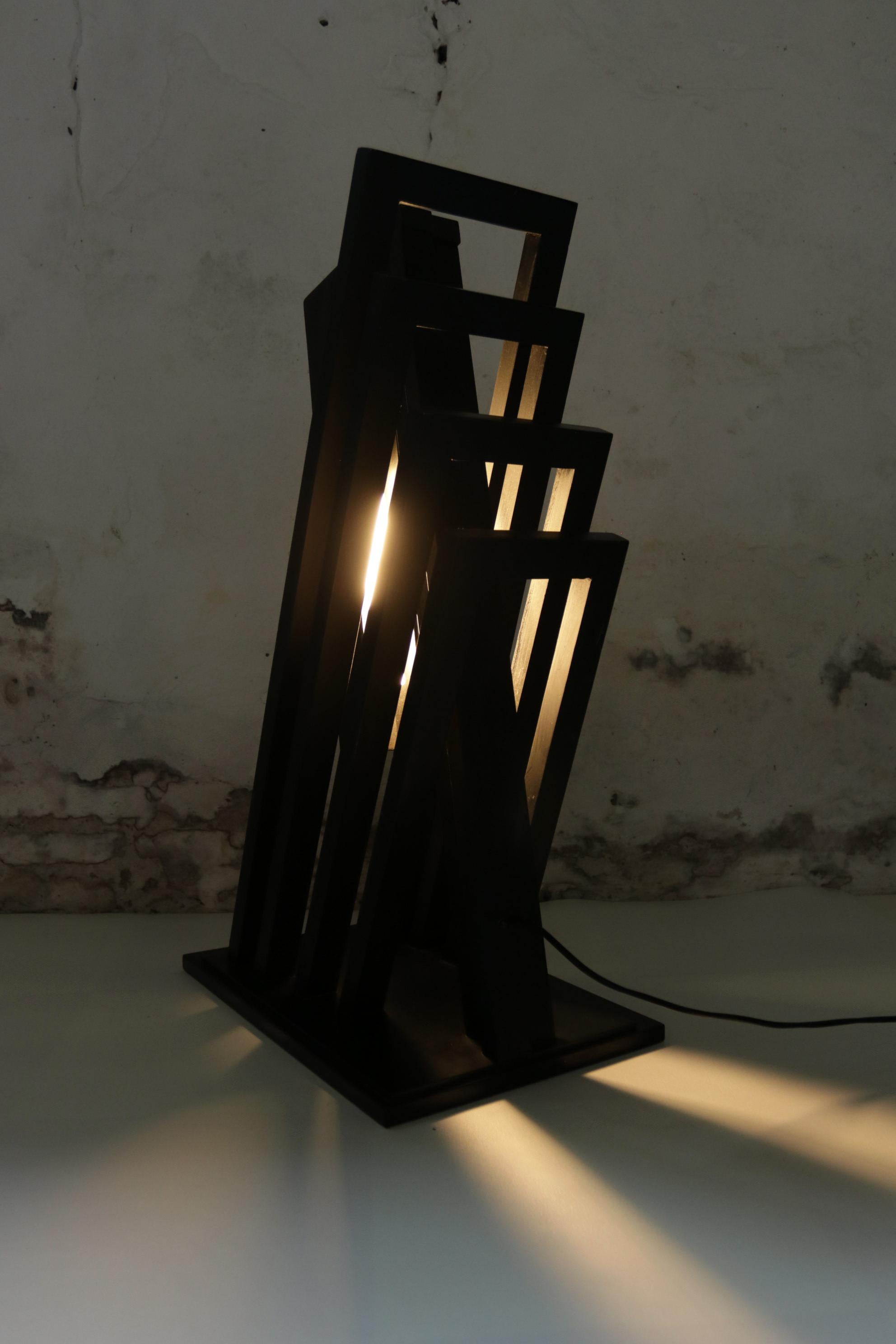 Lampe architecturale des années 80 Fedon R. en vente 7