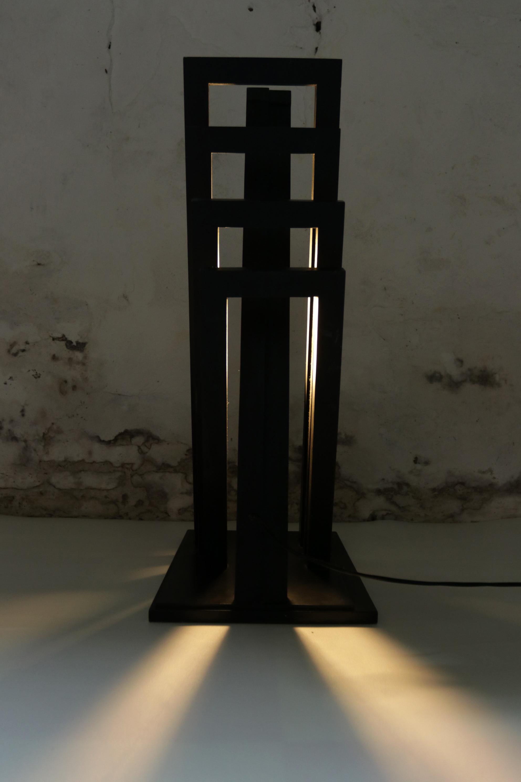 Lampe architecturale des années 80 Fedon R. en vente 8