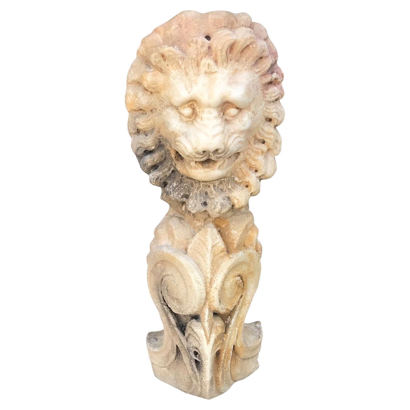 Tête de lion architecturale en vente