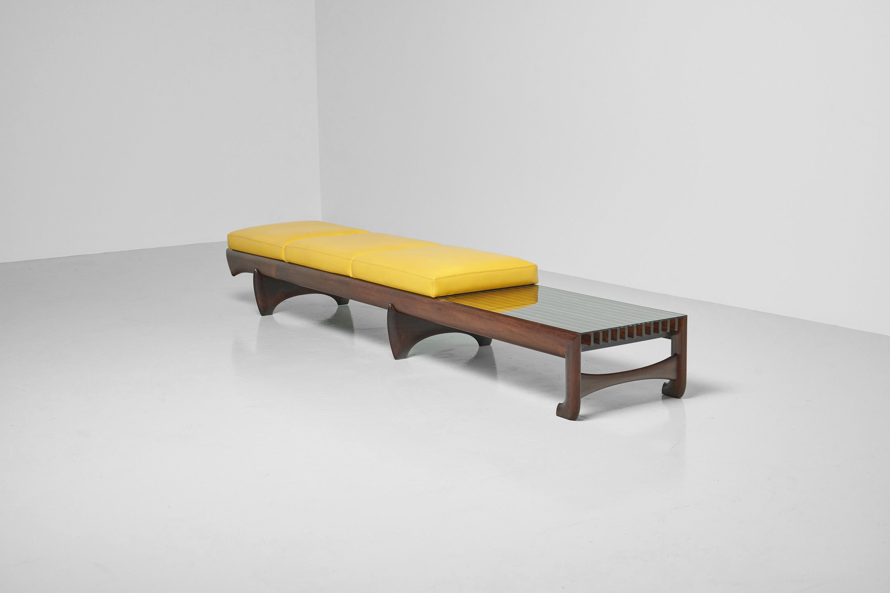Architectural Long Bench Made in Brazil, 1960 2