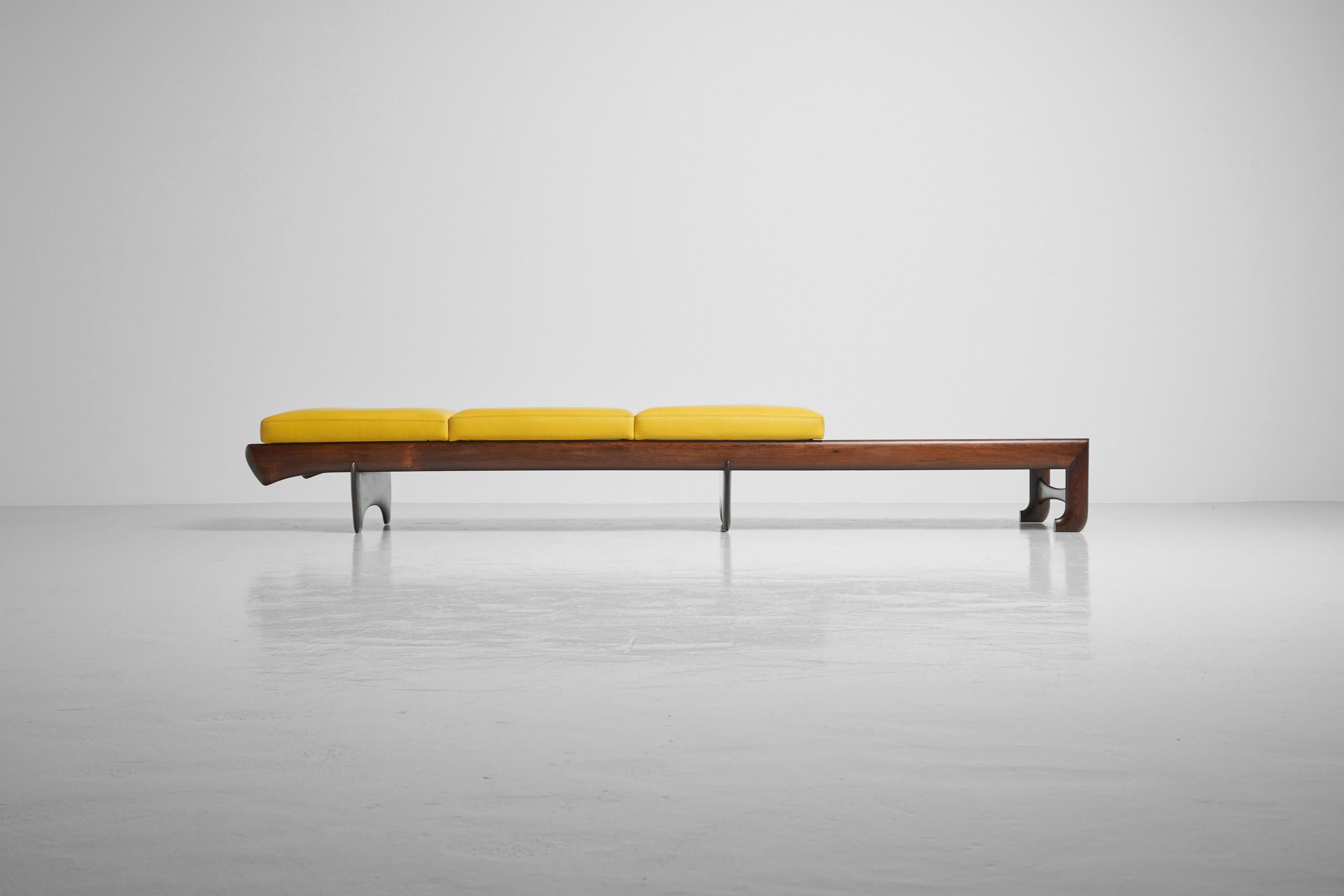 Brazilian Architectural Long Bench Made in Brazil, 1960
