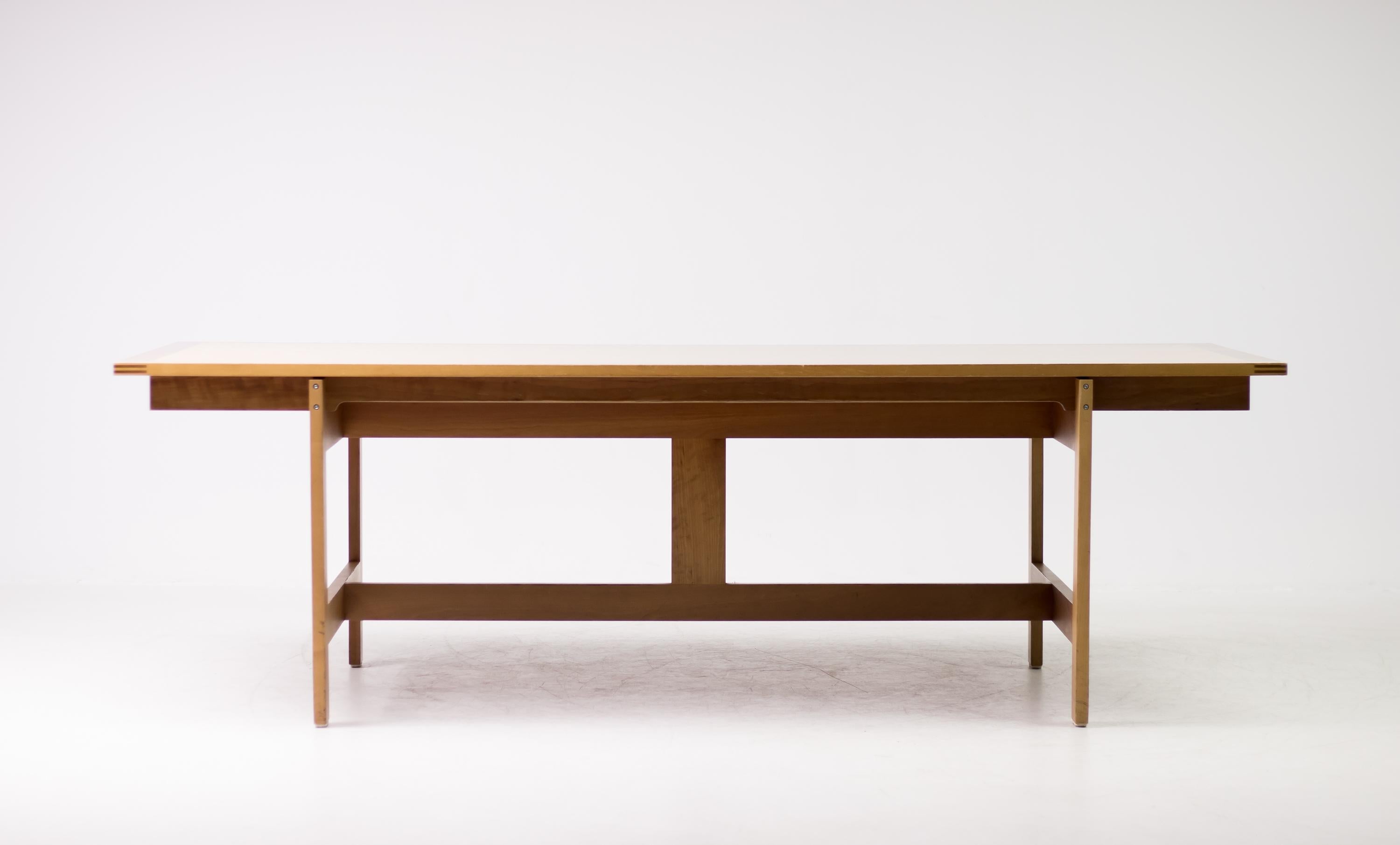 Scandinavian Modern Architectural M40 Dining Table by Henning Jensen & Torben Valeur