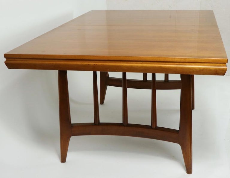 Architectural Mid Century Dining Table at 1stDibs