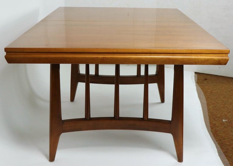 Architectural Mid Century Dining Table at 1stDibs