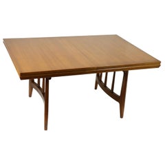 Vintage Architectural Mid Century Dining Table