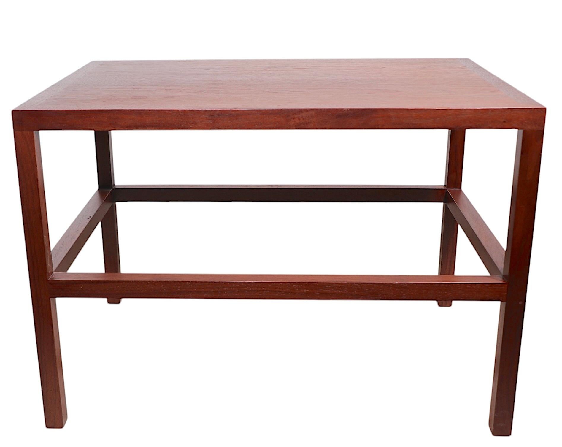 Architectural Mid Century End Table att. to Wormley for Dunbar For Sale 3