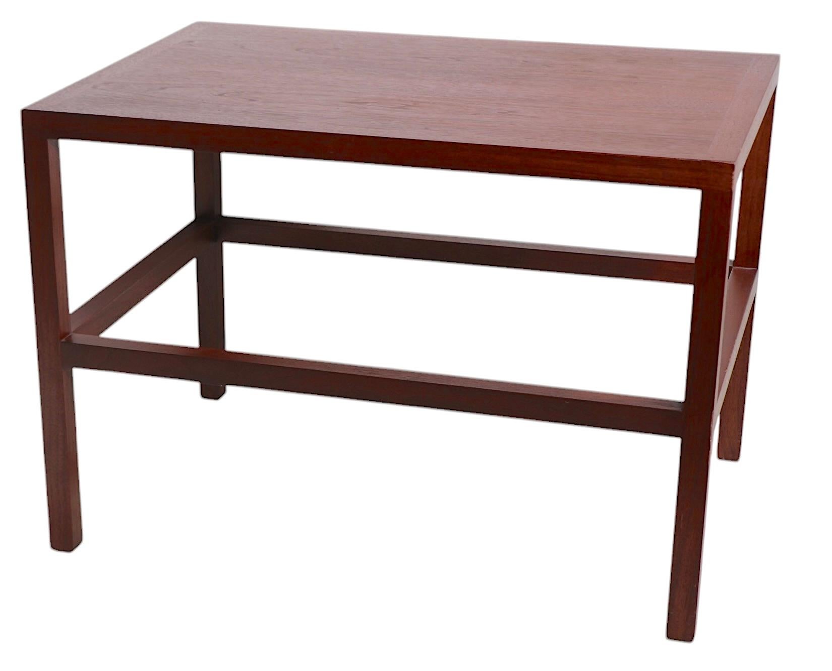 Architectural Mid Century End Table att. to Wormley for Dunbar For Sale 5