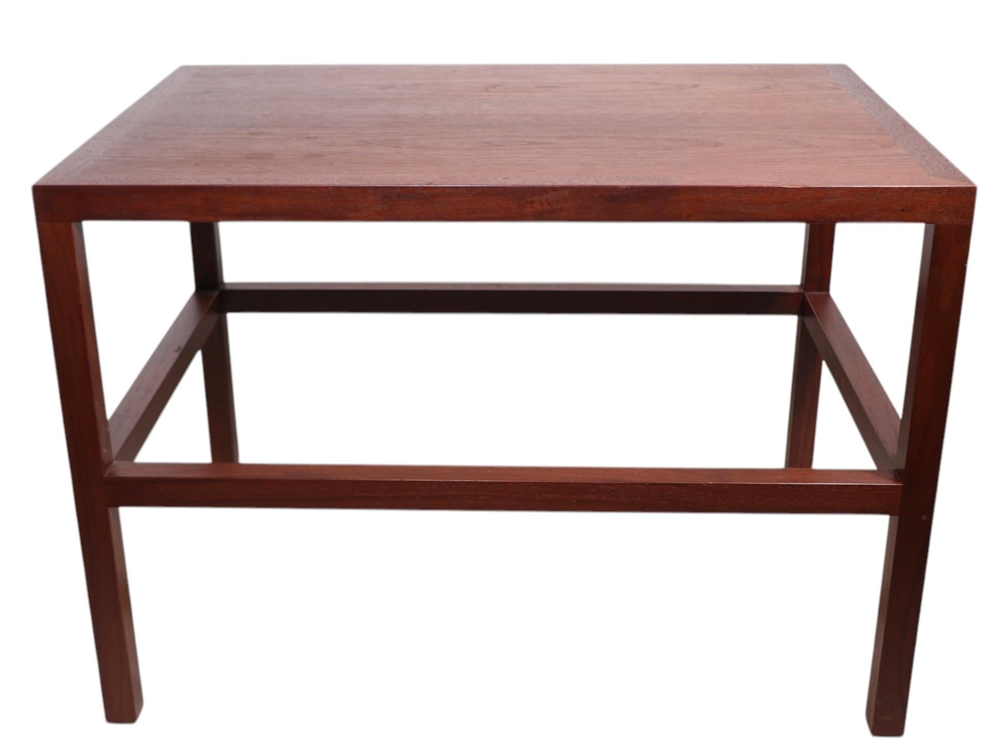 Architectural Mid Century End Table att. to Wormley for Dunbar For Sale 6
