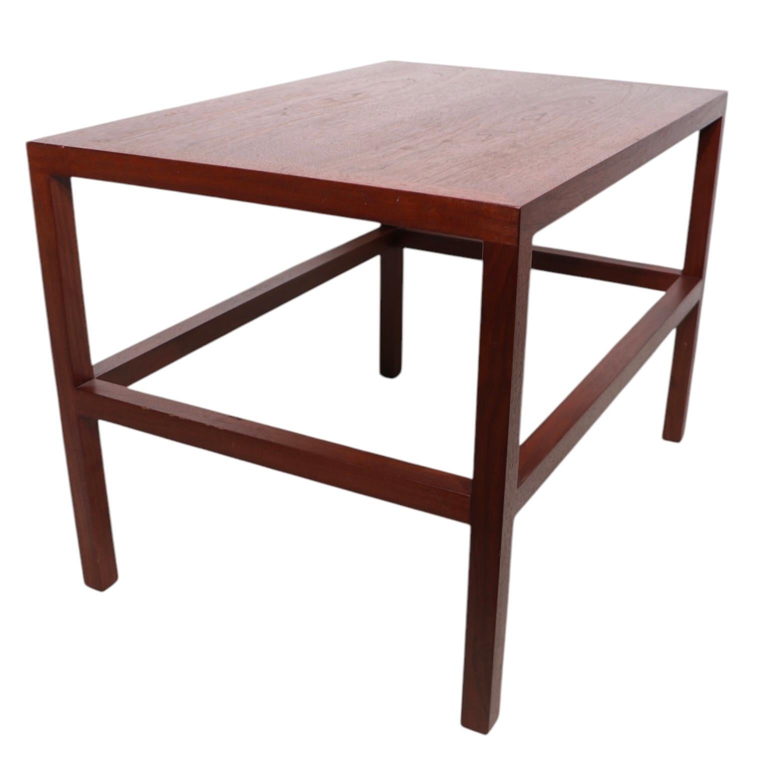 Architectural Mid Century End Table att. to Wormley for Dunbar For Sale 10