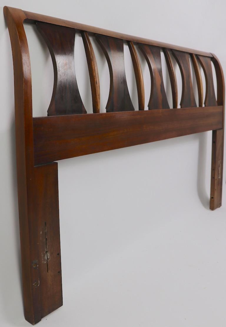 Architectural Mid Century Headboard Perspecta by Kent Coffey at 1stDibs