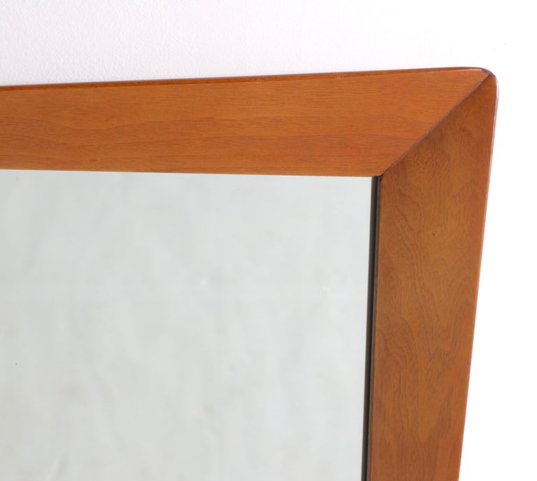 Architectural Mid Century Mirror by Kent Coffey For Sale at 1stDibs