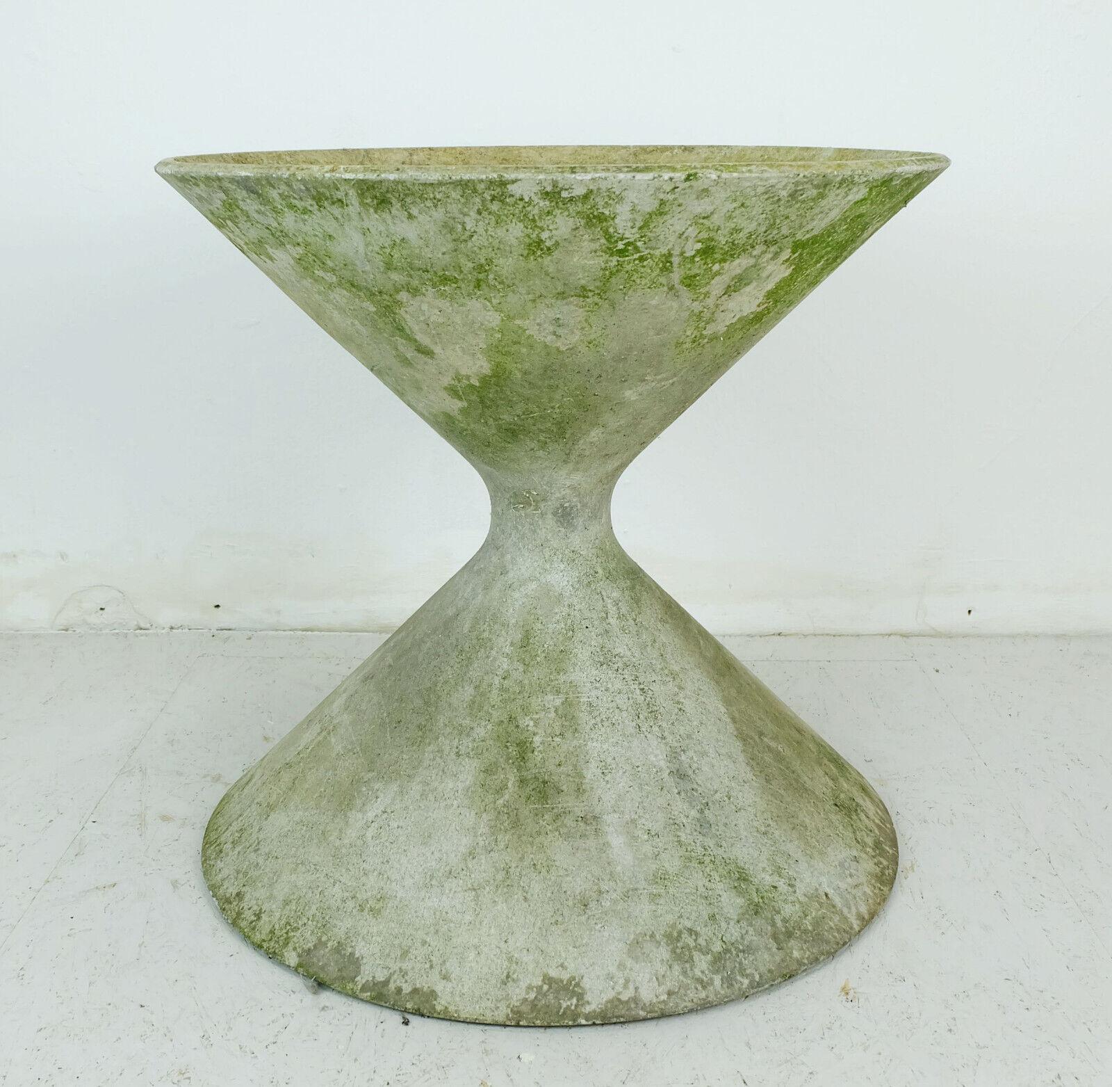 Mid-Century Modern architectural mid century PLANTER Willy Guhl eternit plant pot 1950s