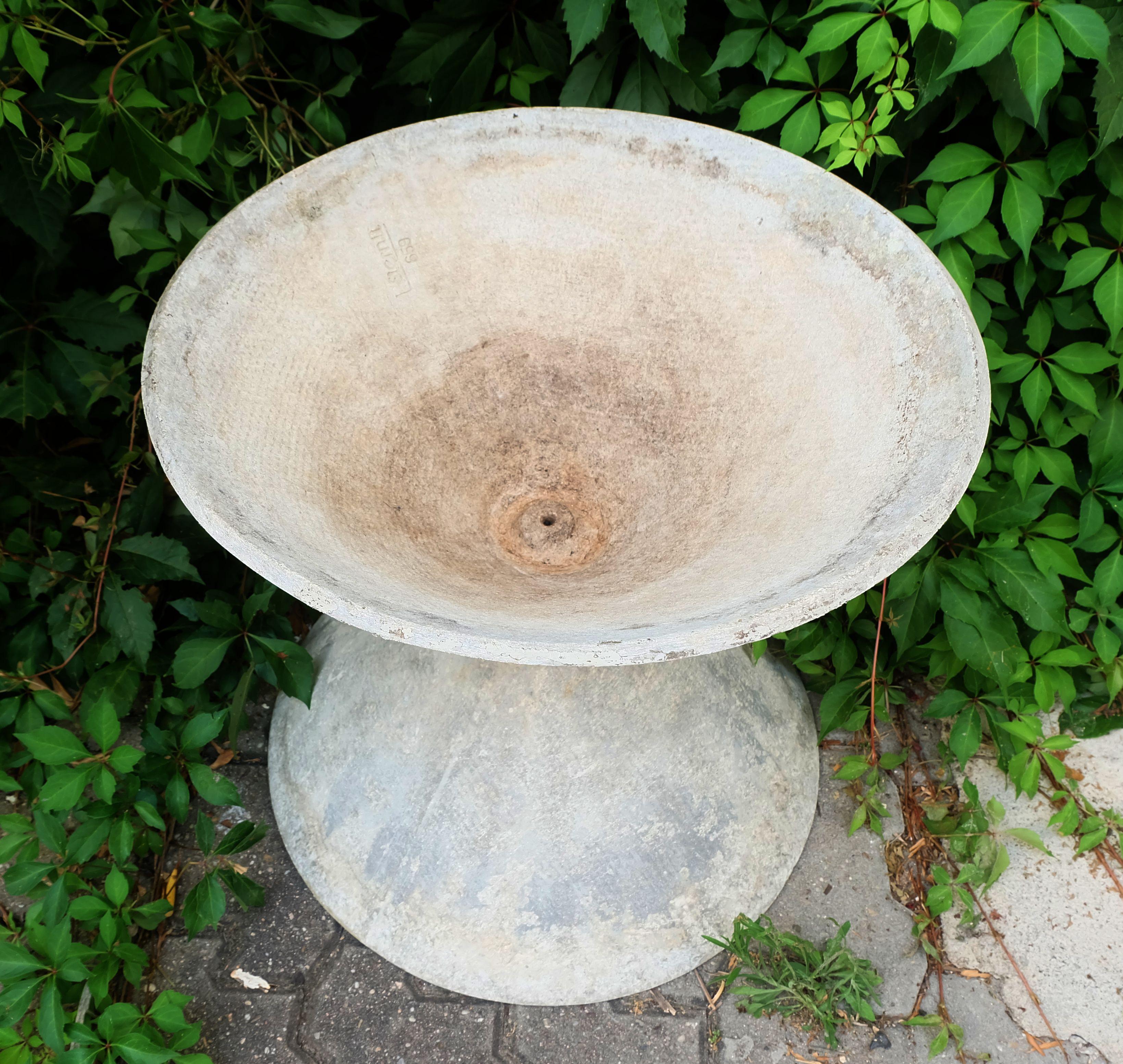 architectural mid century PLANTER willy guhl eternit plant pot 1950s 2