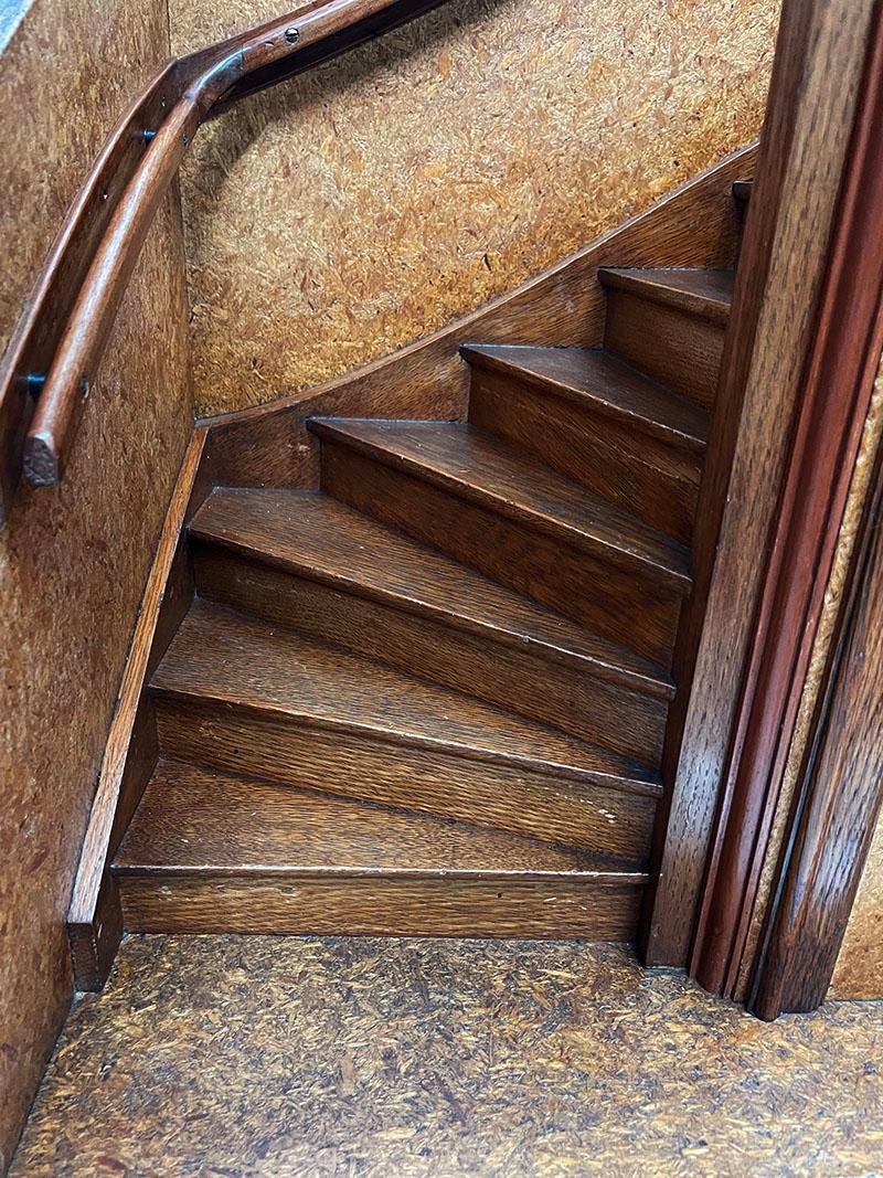 20ième siècle Modèle d'escalier architectural miniature, chef d'oeuvre en vente