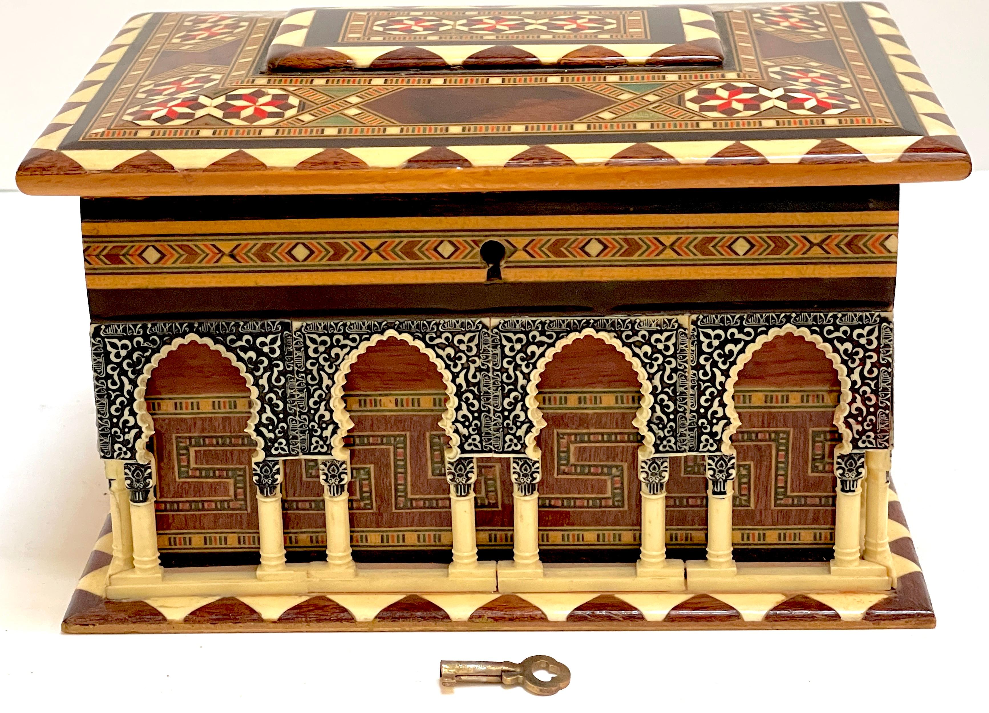 Architectural Model Box of the Alhambra Palace, with Key For Sale 2