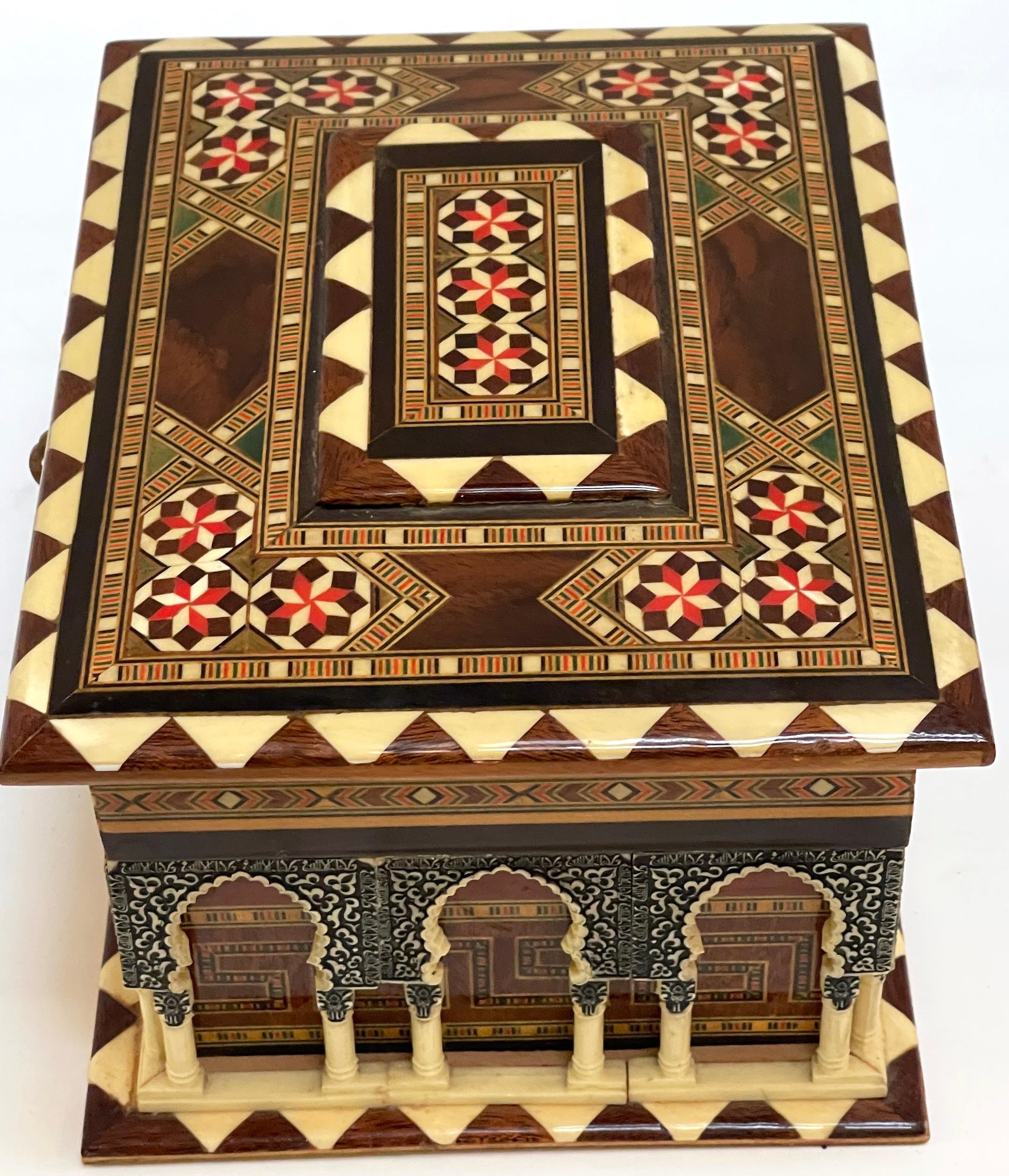 20th Century Architectural Model Box of the Alhambra Palace, with Key For Sale