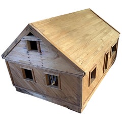 Vintage Architectural Model of a Timber Framed House