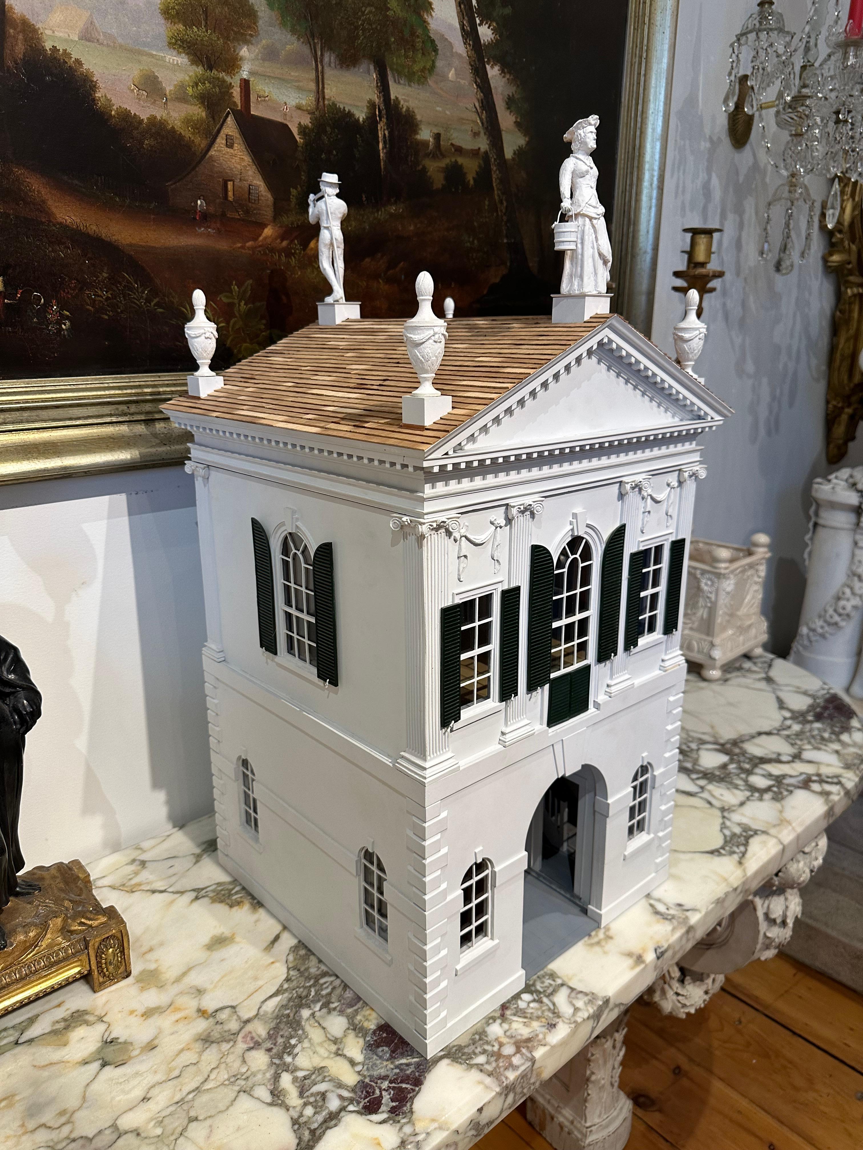 Hand-Crafted Architectural Model of the Derby Summer House Designed by Samuel McIntire