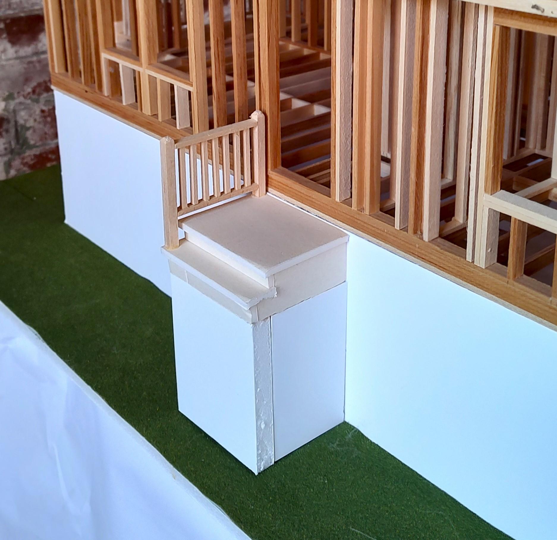 Architectural Model of Timber Framed House 2