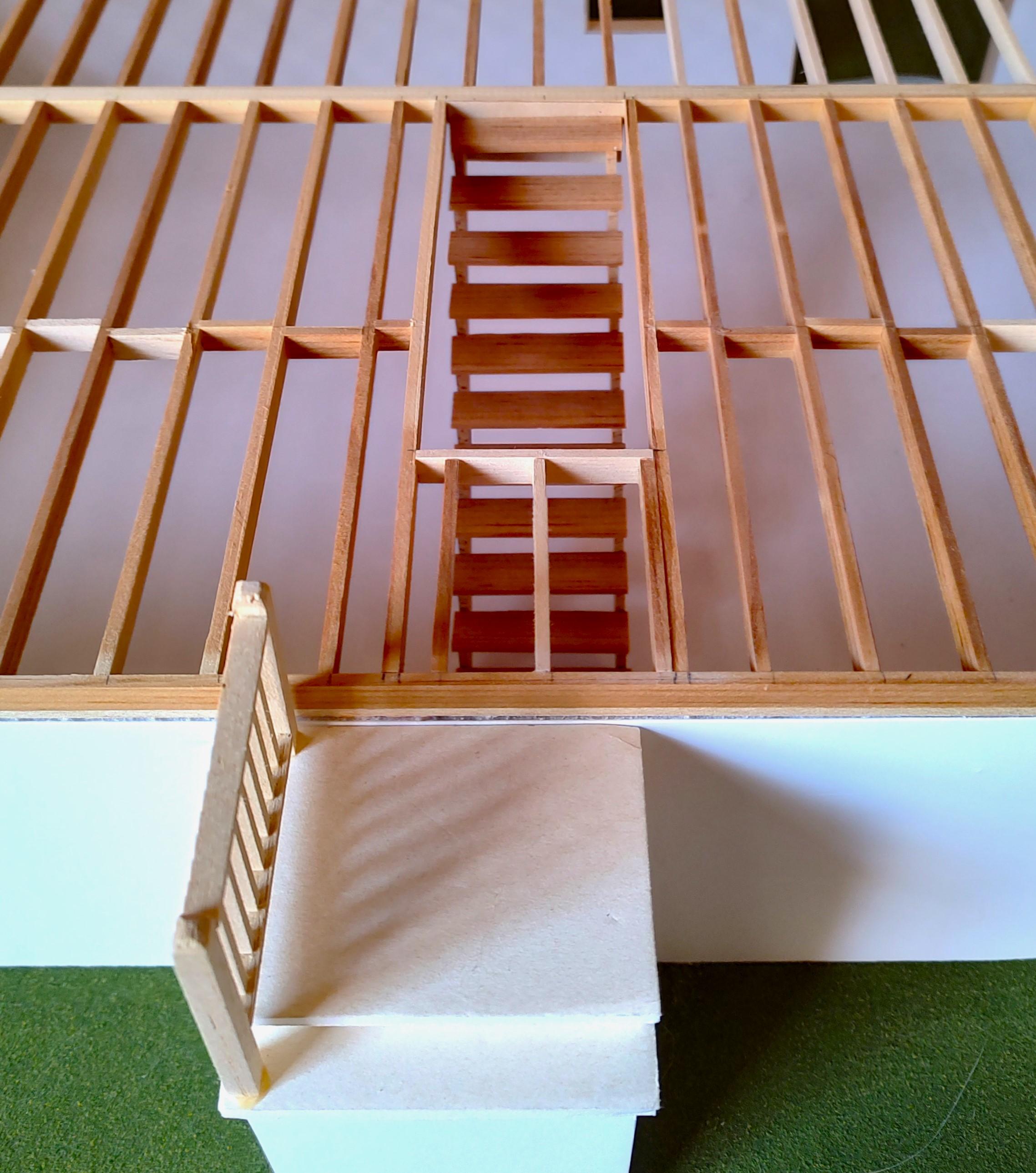 Architectural Model of Timber Framed House 3
