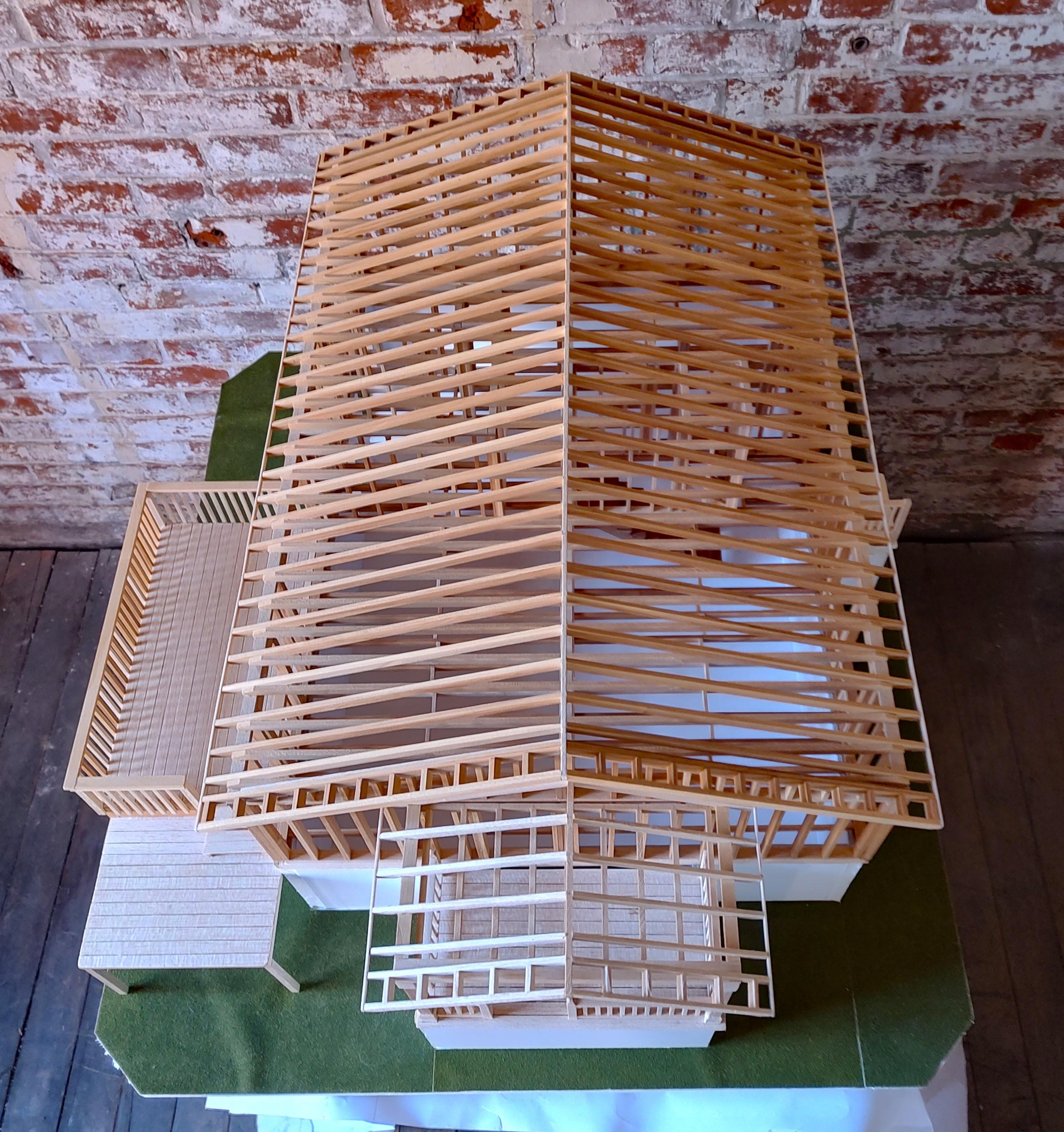 Architectural Model of Timber Framed House 5