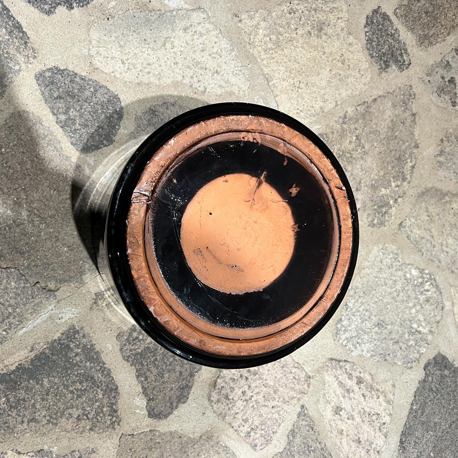 Terracotta Architectural Pottery, fioriera nera moderna in vendita