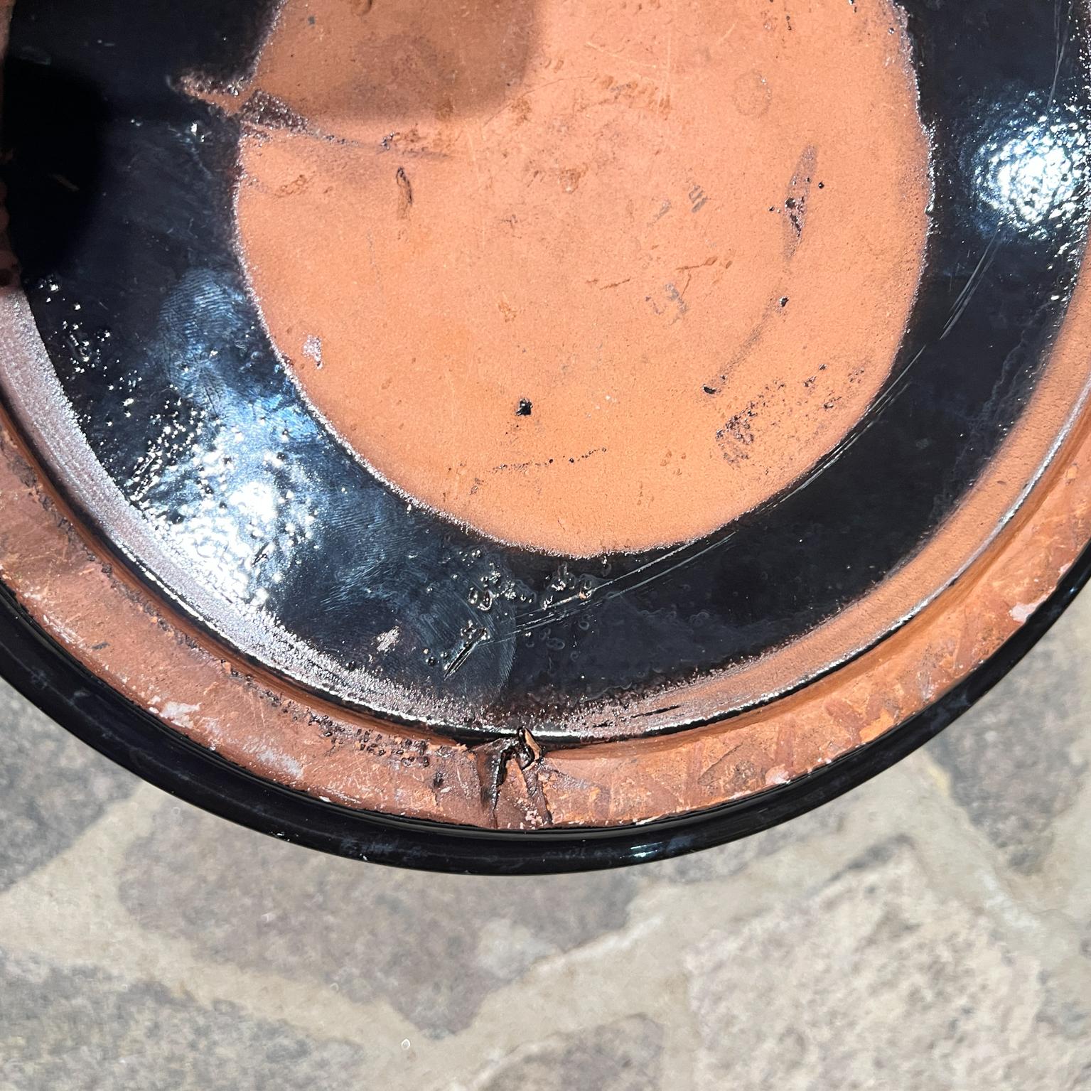 Architectural Pottery, fioriera nera moderna in vendita 3