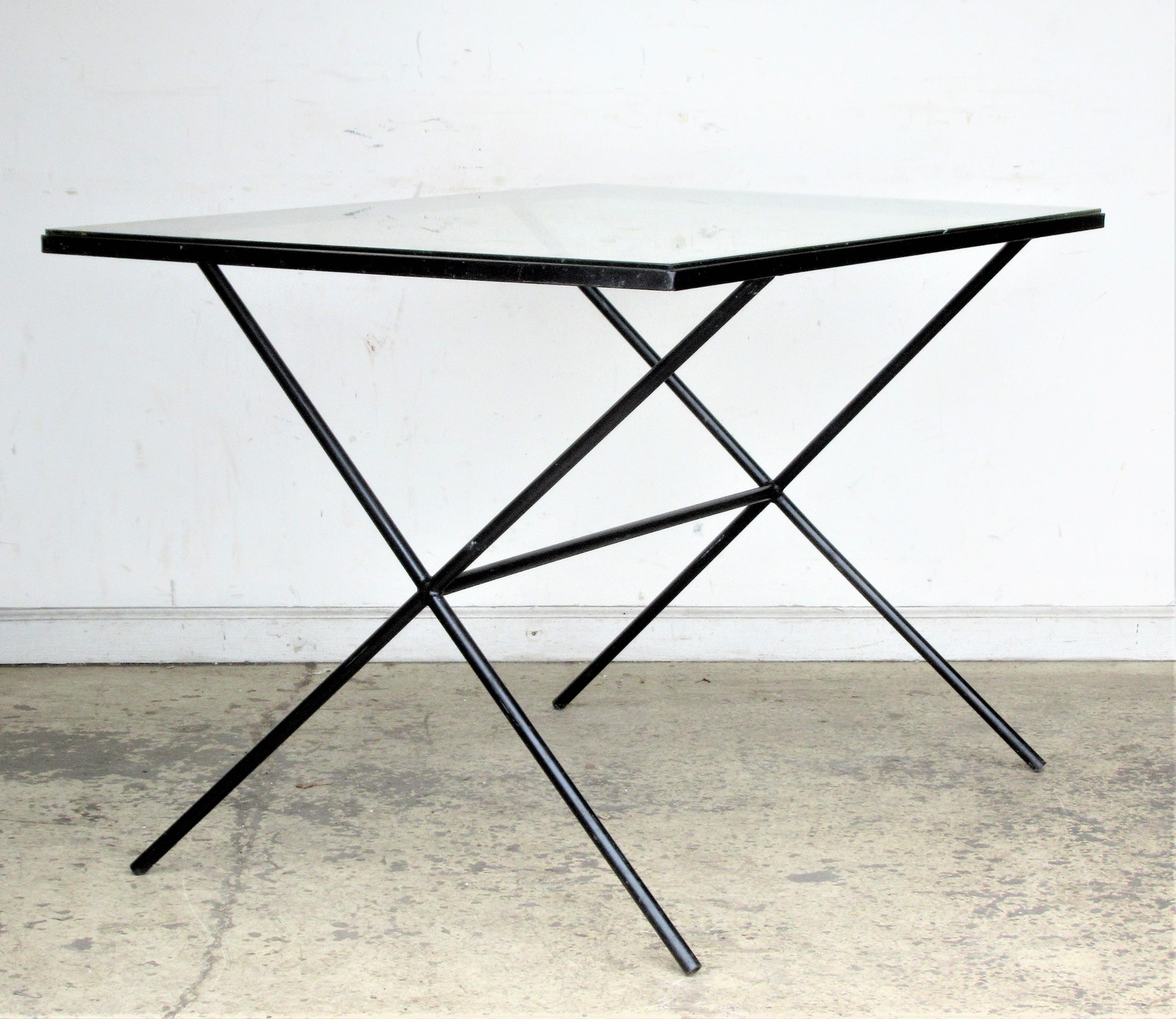 20th Century  Architectural Modernist Iron Table by Muriel Coleman